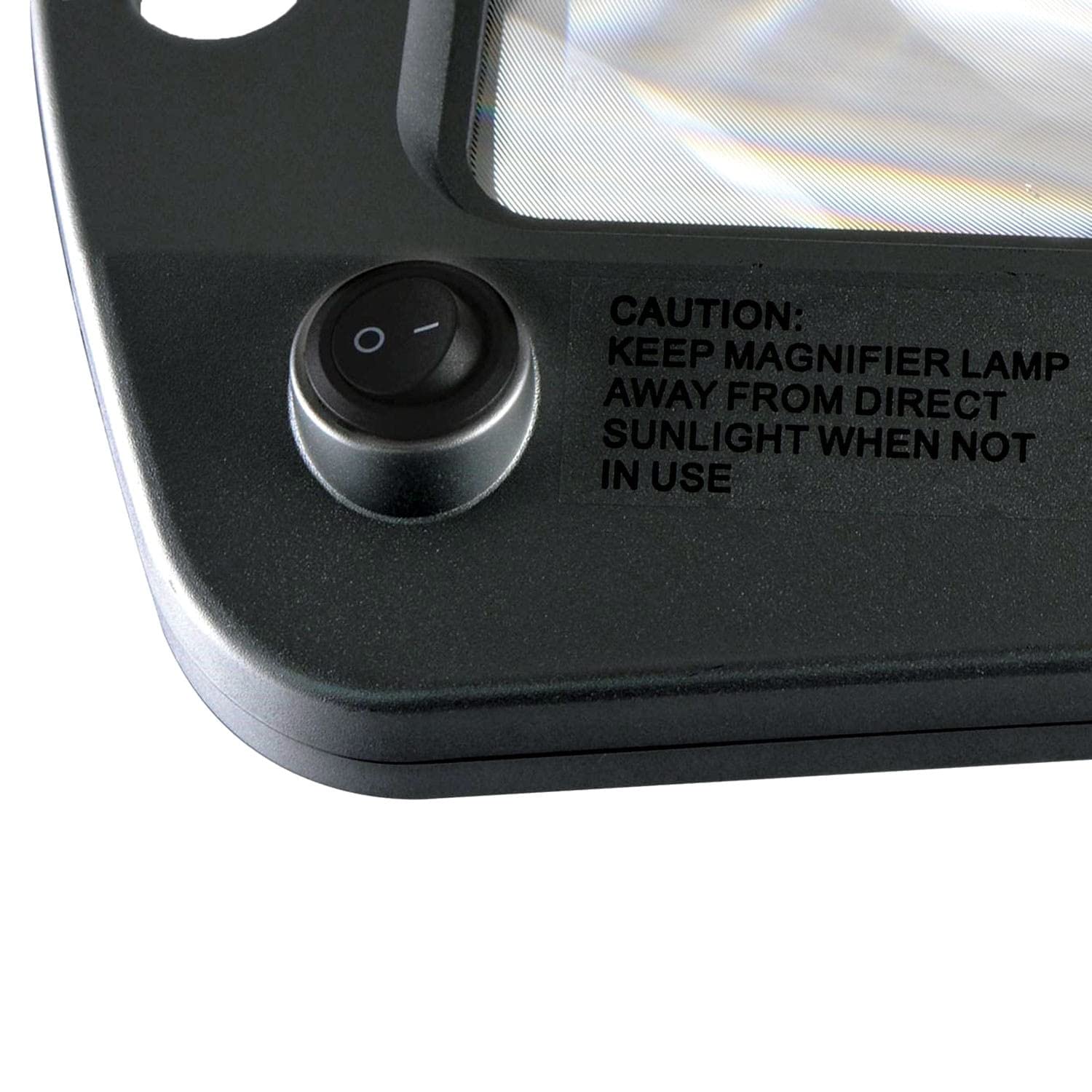 daylight24 Full Page Magnifier LED Floor Lamp, 8x10", Black, Model 402039-04, Plastic Construction