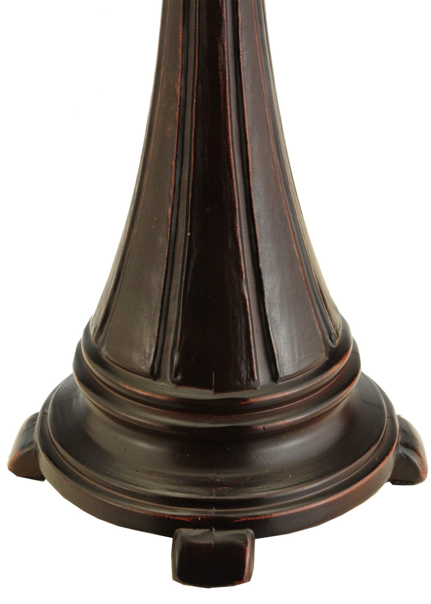 Meyda Tiffany Rose Vine Table Lamp, 25-inch, Mahogany Bronze, Glass and Metal, Model 138121