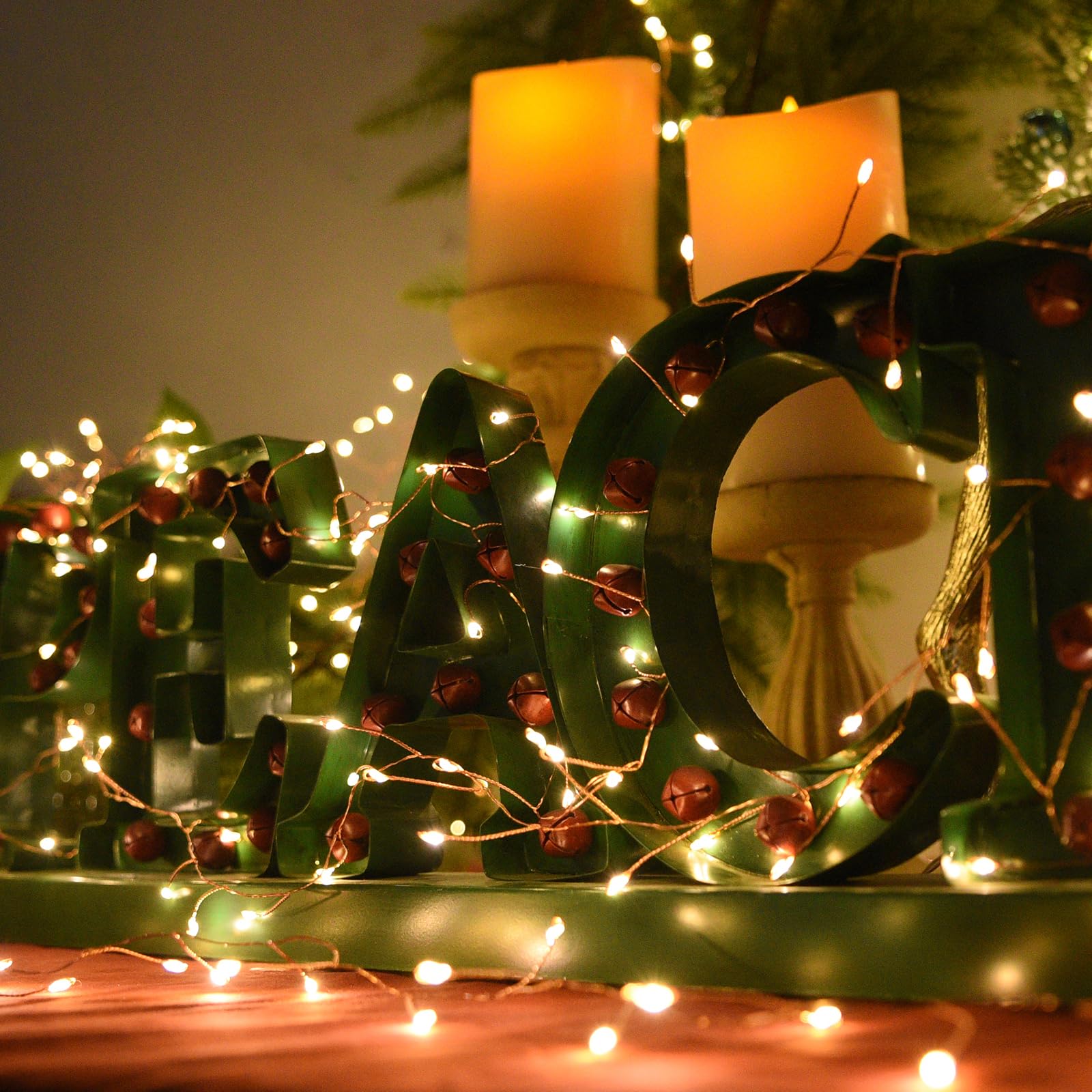 Battery Operated Fairy Lights 120 Led Warm Fairy Lights With Remote Gold Wire Starry Lights 14.7Ft String Lights With Timer Twinkle Lights For Christmas Tree Garland Wreath Wedding Party Xmas