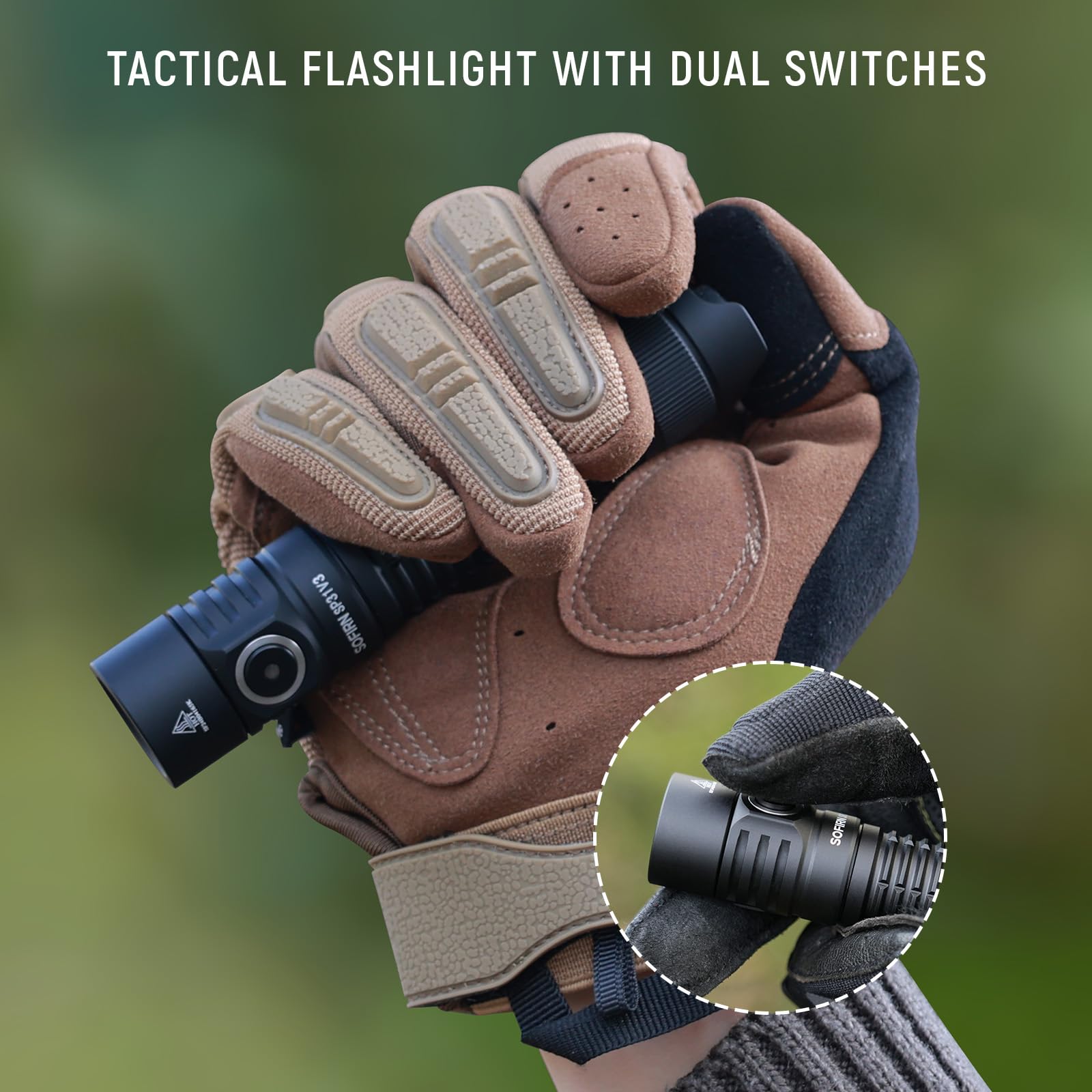 Sofirn Sp31 V3.0 Tactical Flashlight, 2000 Lumen, Rechargeable, Ip68 Waterproof, E