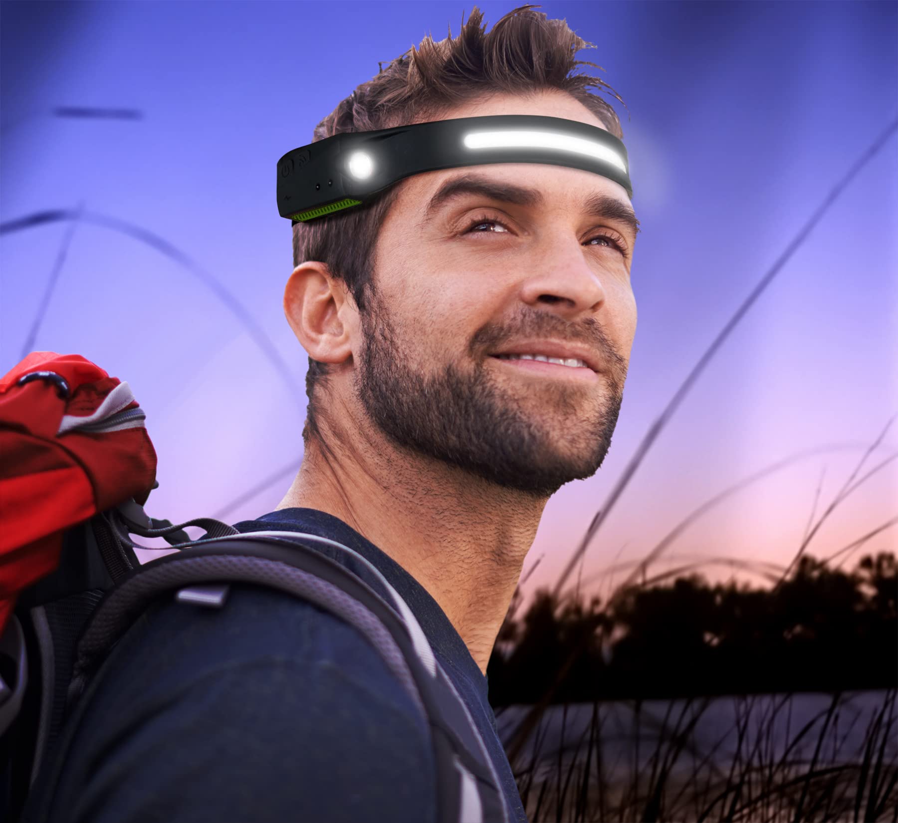 Performance Tool W2676 LED Headlamp, 450 Lumen Dual Beam, Silicone Material