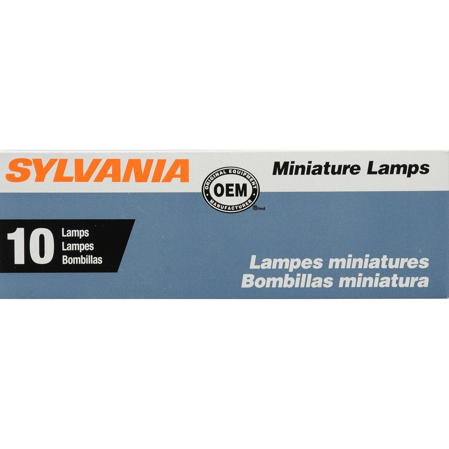 Sylvania 68 Basic Miniature Bulb, (Contains 10 Bulbs)