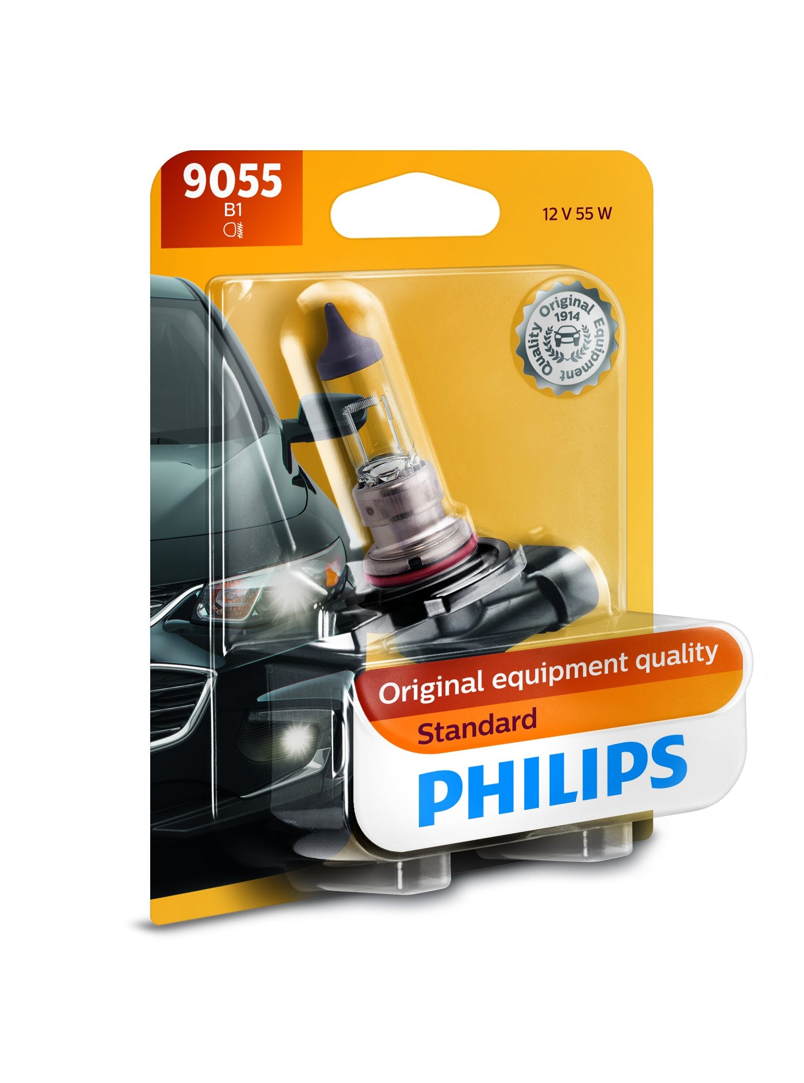 Philips 9055 Standard Halogen Replacement Front Fog Bulb, 1 Pack