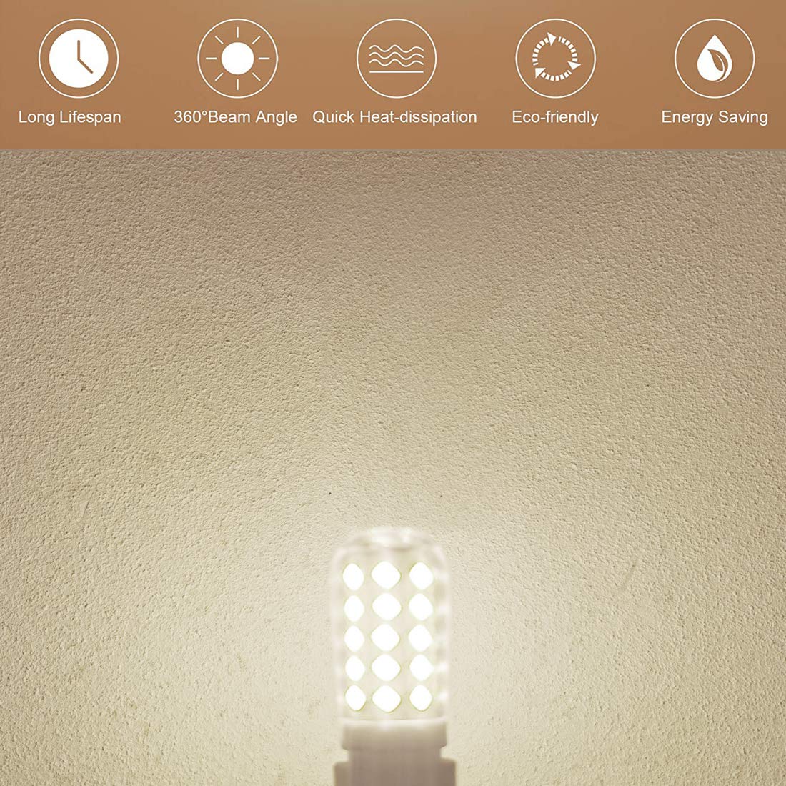 Dimmable E17 Led Ceiling Fan Light Bulb 4W, 40W Halogen Equivalent,120V E17 Intermediate Base For Desk Reading Lamp,Appliance Ra