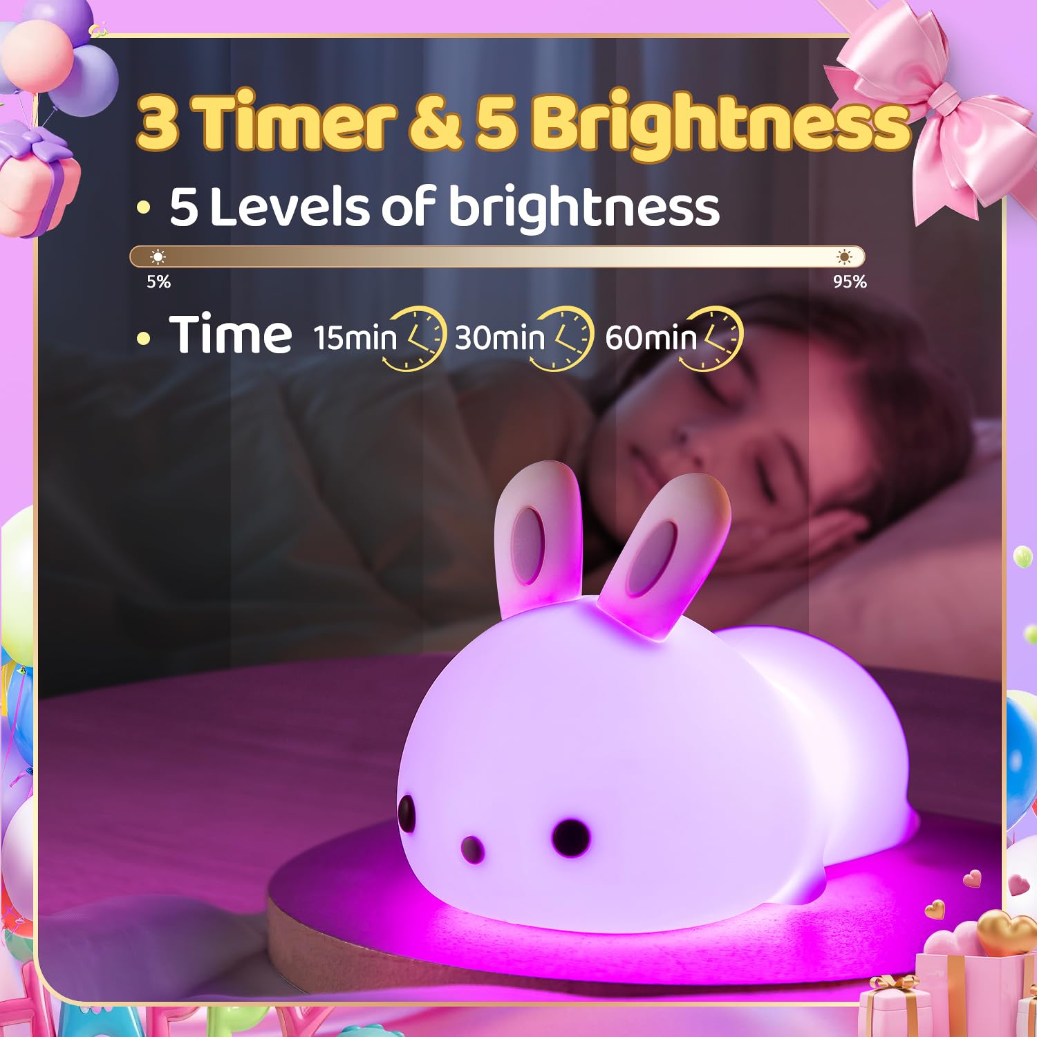 One Fire Cute Night Light+Gifts for Teen Girls, Remote+16 Colors Teen Girl Gifts for Girls,TAP FOR FUN Teen Girl Stuff for Girls