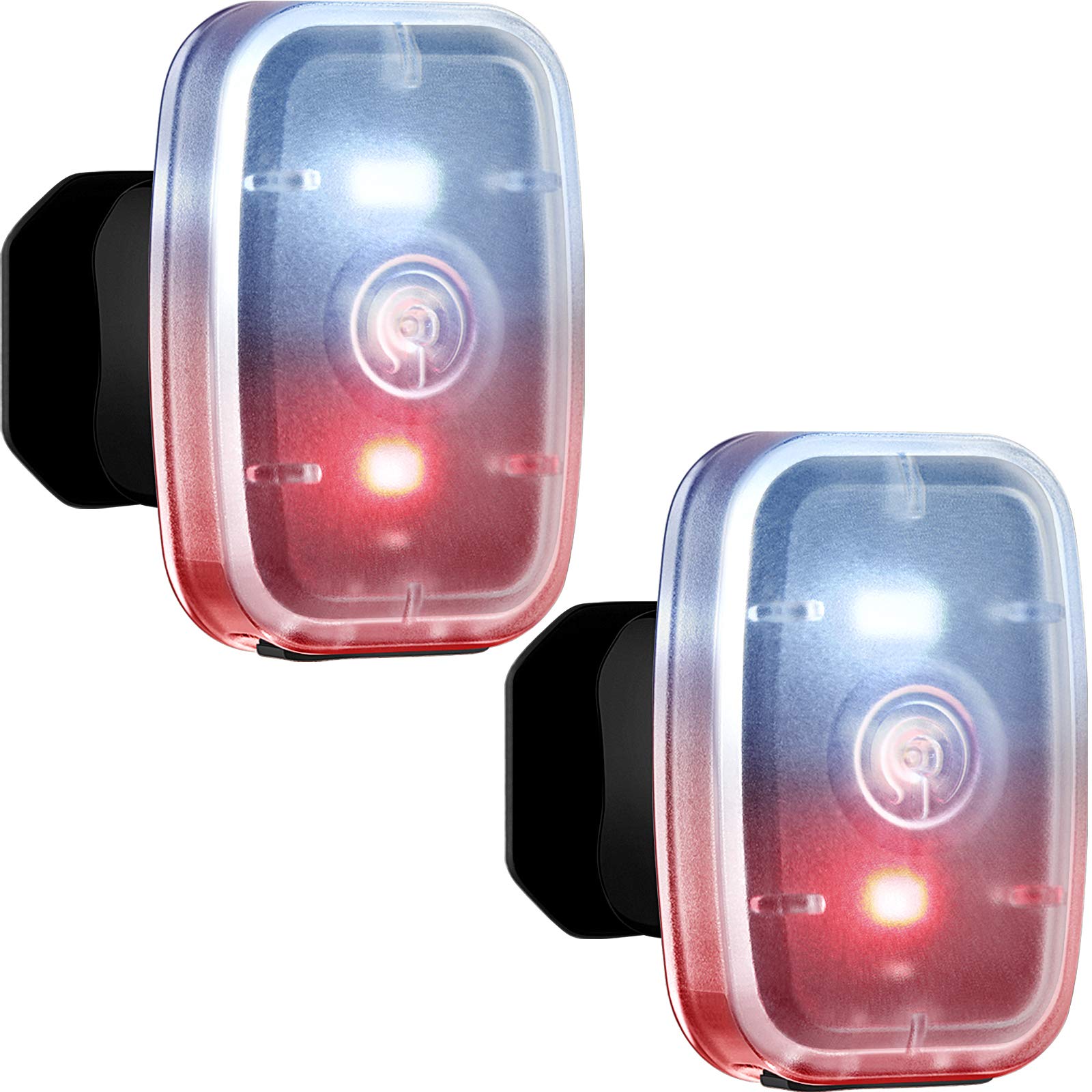 Mudder Running Lights for Runners Rechargeable LED Safety Lamps USB Rechargeable Clip on Strobe Bicycle Tail Lamps with 5 Modes 