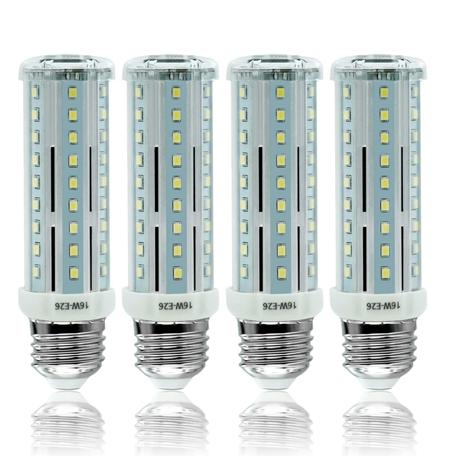 Wenscha Led Corn Light Bulb 100W Equivalent 1600 Lumen 6000K Daylight White 16W Led Corn E26 Light Bulb Base Non-Dimmable Ceilin
