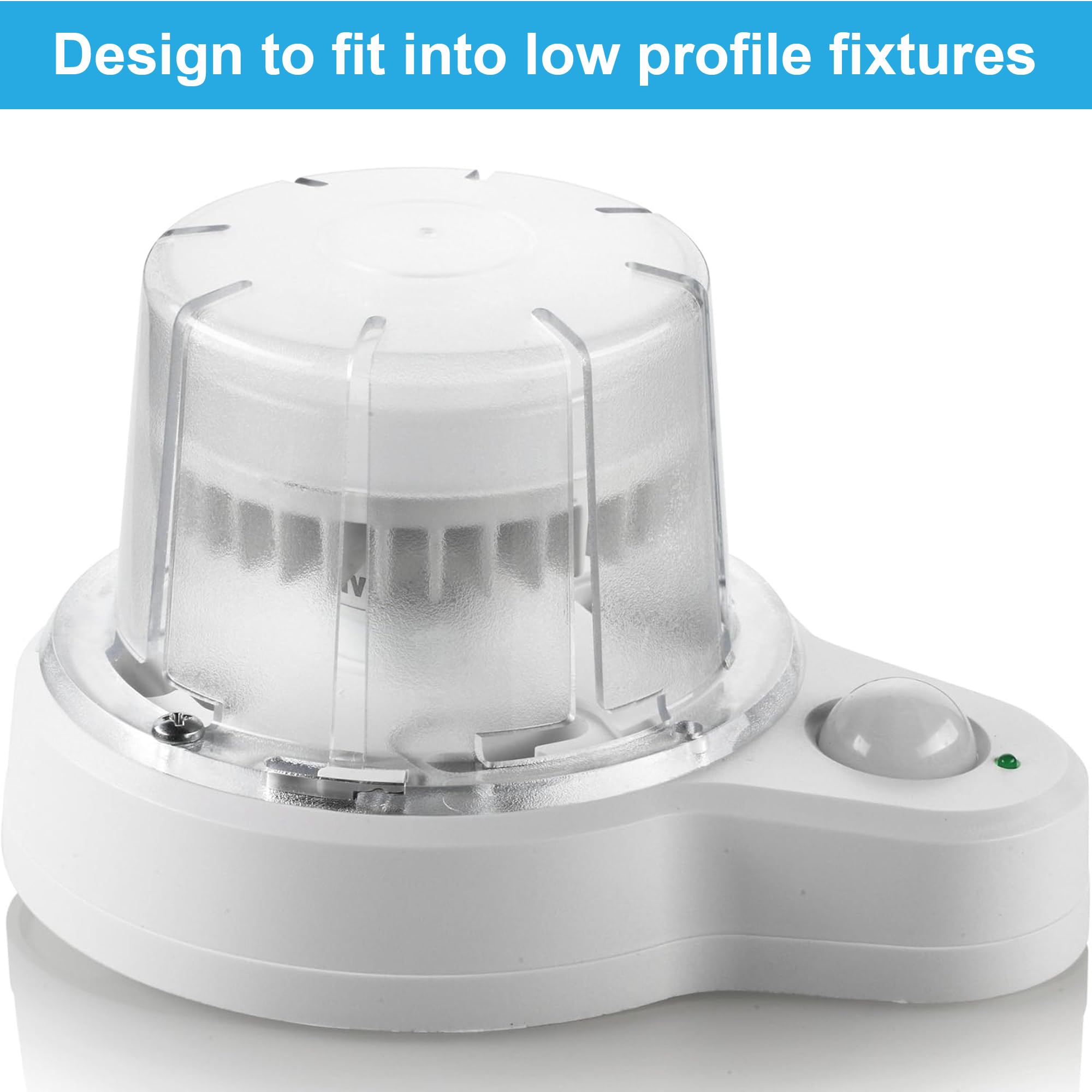 Silverlite 10W LED Puck Light Bulb, 4000K, Aluminum, 1100LM, Wet Location, 1 Count, GU24 Squat, UL Listed, 500