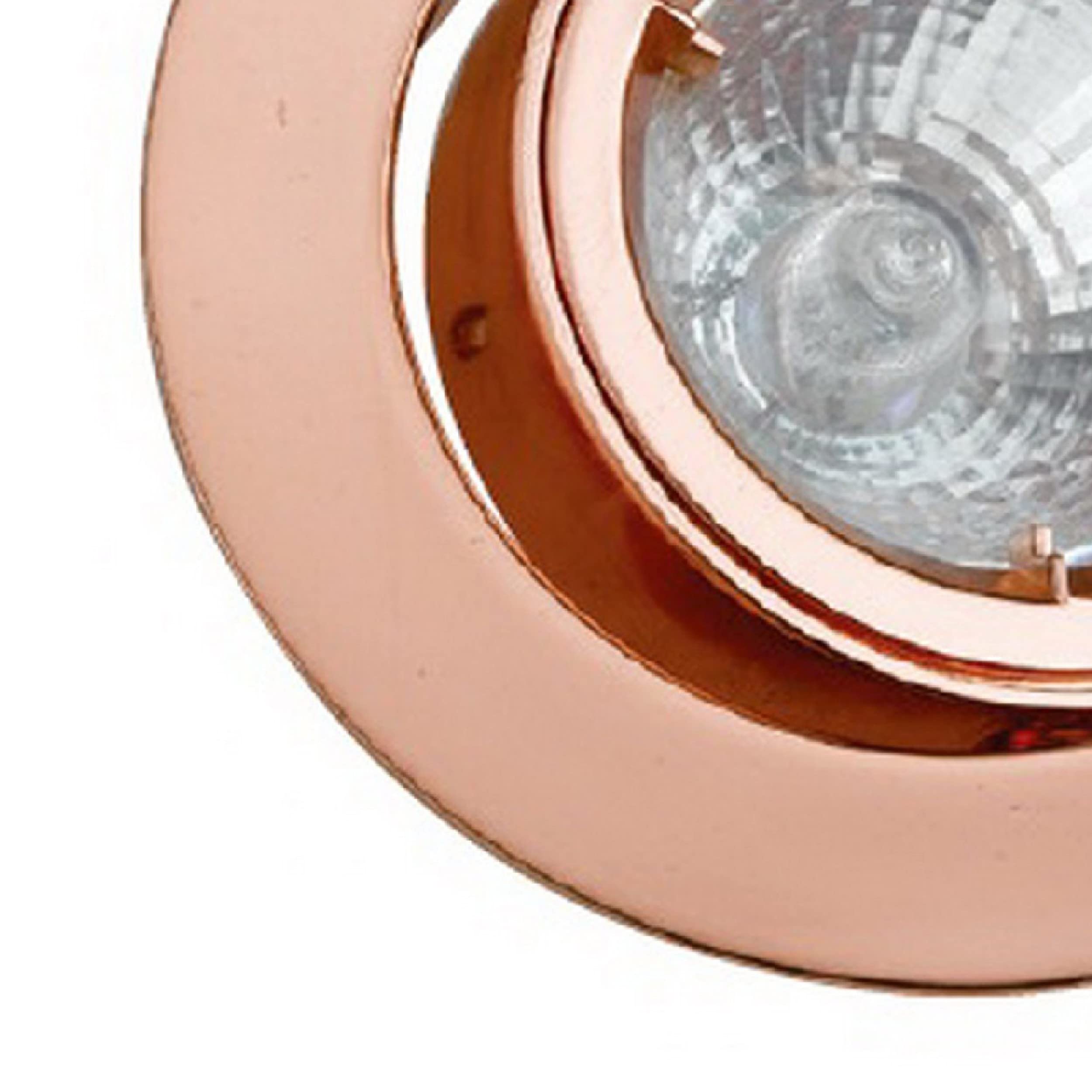 Benjara BM272353 4 in. 12V Round Ceiling Light with Metal, Antique Copper
