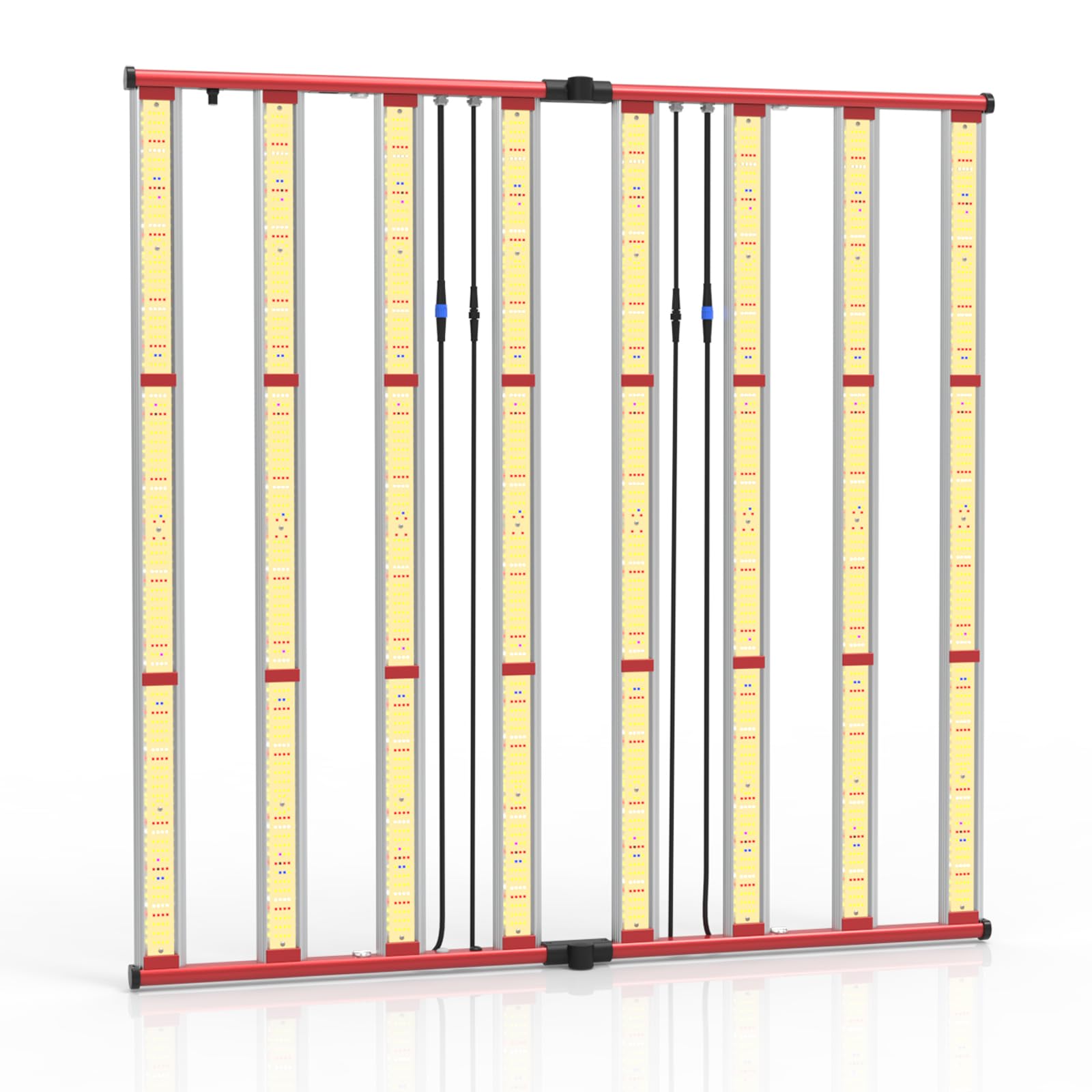 Aglex 800W Led Grow Lights, Full Spectrum Grow Light With Uv Ir, Daisy Chain Plant Bar Style Grow Light Foldable & Dimmable For Indoor Growing Commercial Hydroponic Growing Lamp 6X6Ft Core Coverage