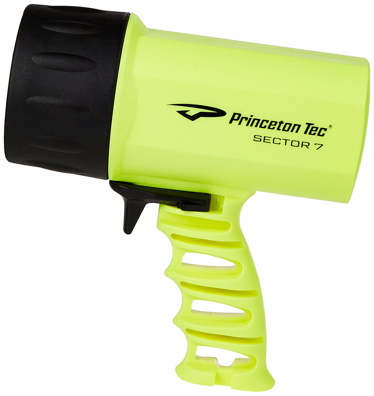 Princeton Tec Sector 7 LED Scuba Dive Spotlight IPX8 Water Resistance, Powerful 700 Lumen Beam with Pistol Grip for Outdoor Exploration or Under Water Sports, 30 Hour Life, Neon Yellow