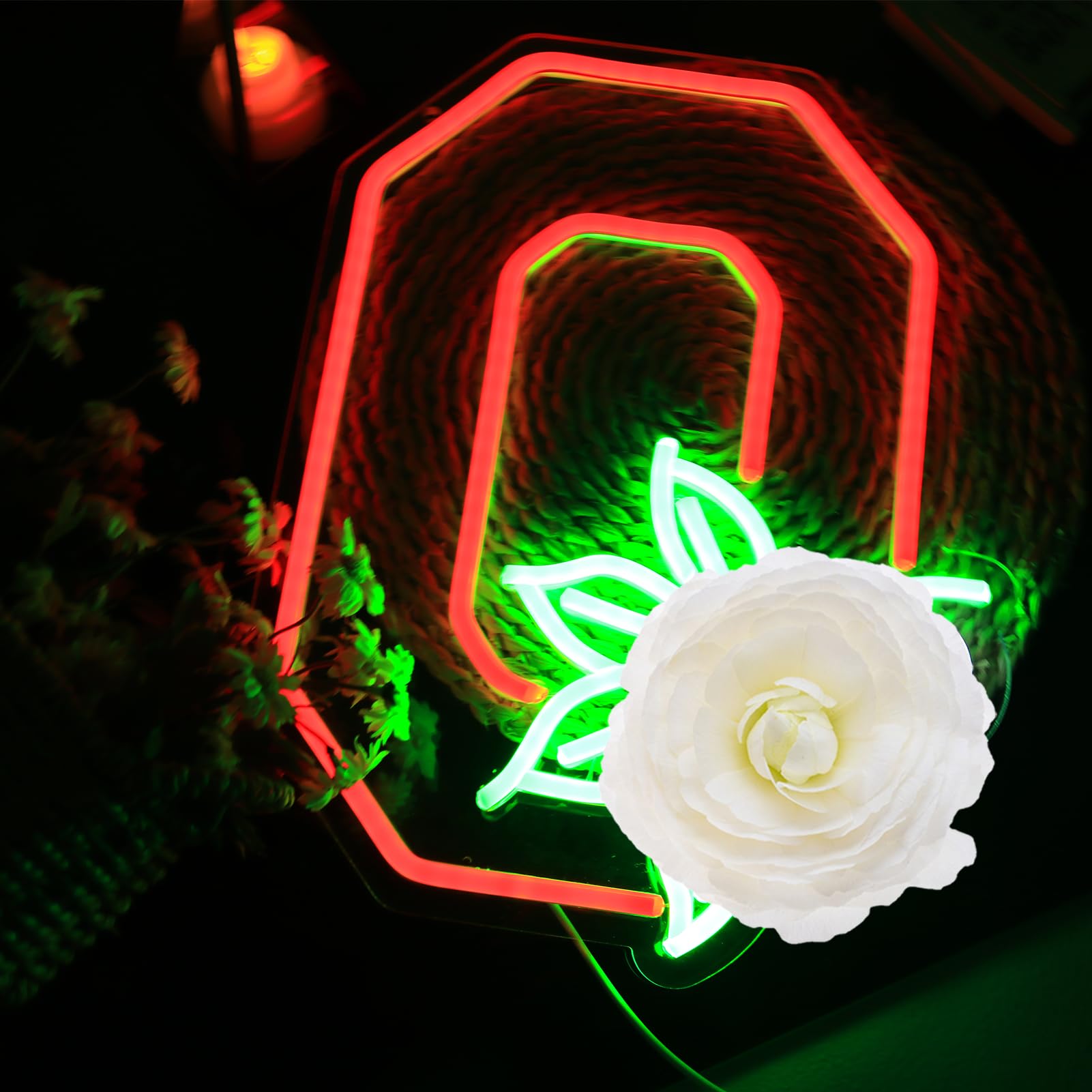 Acrossoce University Football Neon Sign Dimmer Switch for Dormitory Decor, for Wall Decor University Sports Team Neon Lights for