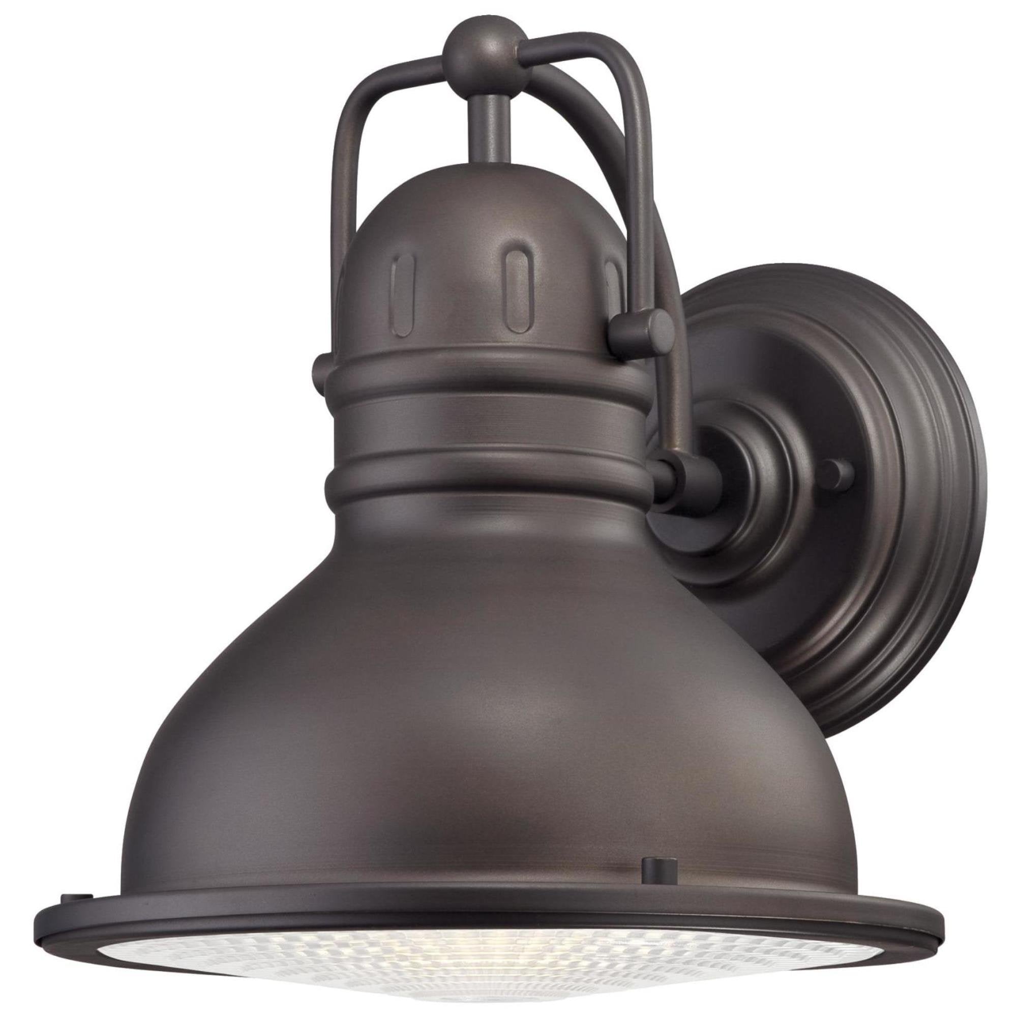 Westinghouse 6204600 One-Light LED Outdoor Wall Fixture, Dimmable, Oil Rubbed Bronze Finish, Frosted Prismatic Lens, No Size
