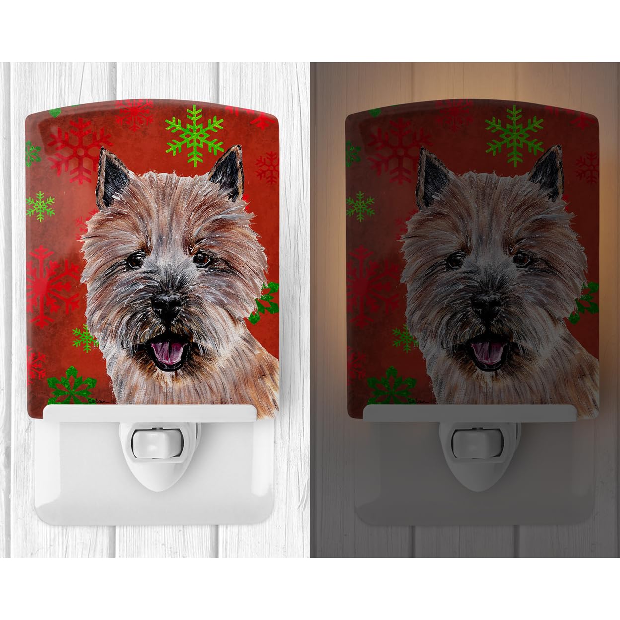 Carolines Treasures Ceramic Night Light, Norwich Terrier, UL-Certified, 6x4x3in, Multicolor, Model SC9758CNL