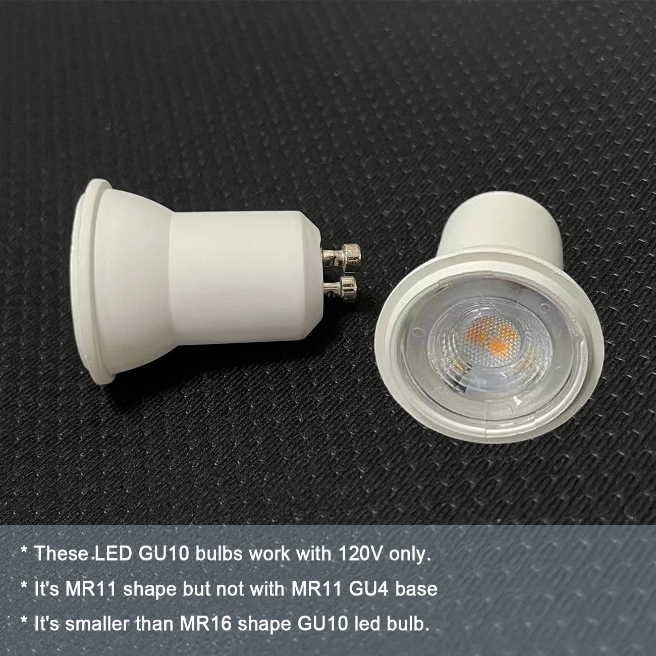 KAKEMONO MR11 GU10 LED Bulb 3W Spotlight 120V Daylight White 5000K, 4-Pack, 20W Halogen Equivalent