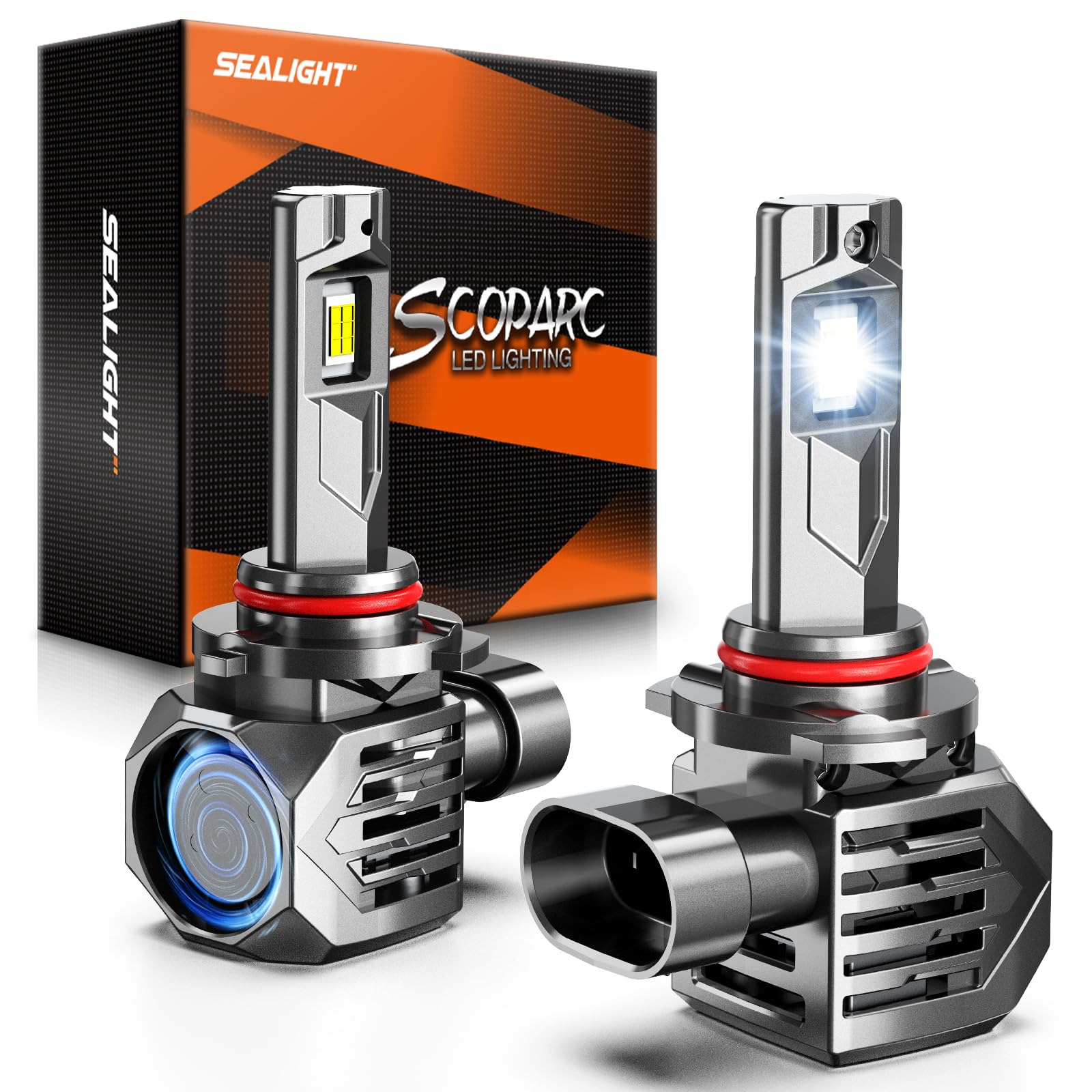 SEALIGHT 9006 Fog Lamps 75 000LM for ATVs & Powersports  2026 Version  9?Brightness S7S Series Wireless 9006 Fog Lights 1:1 Real Size 10 Years Lifespan- Pack of 2