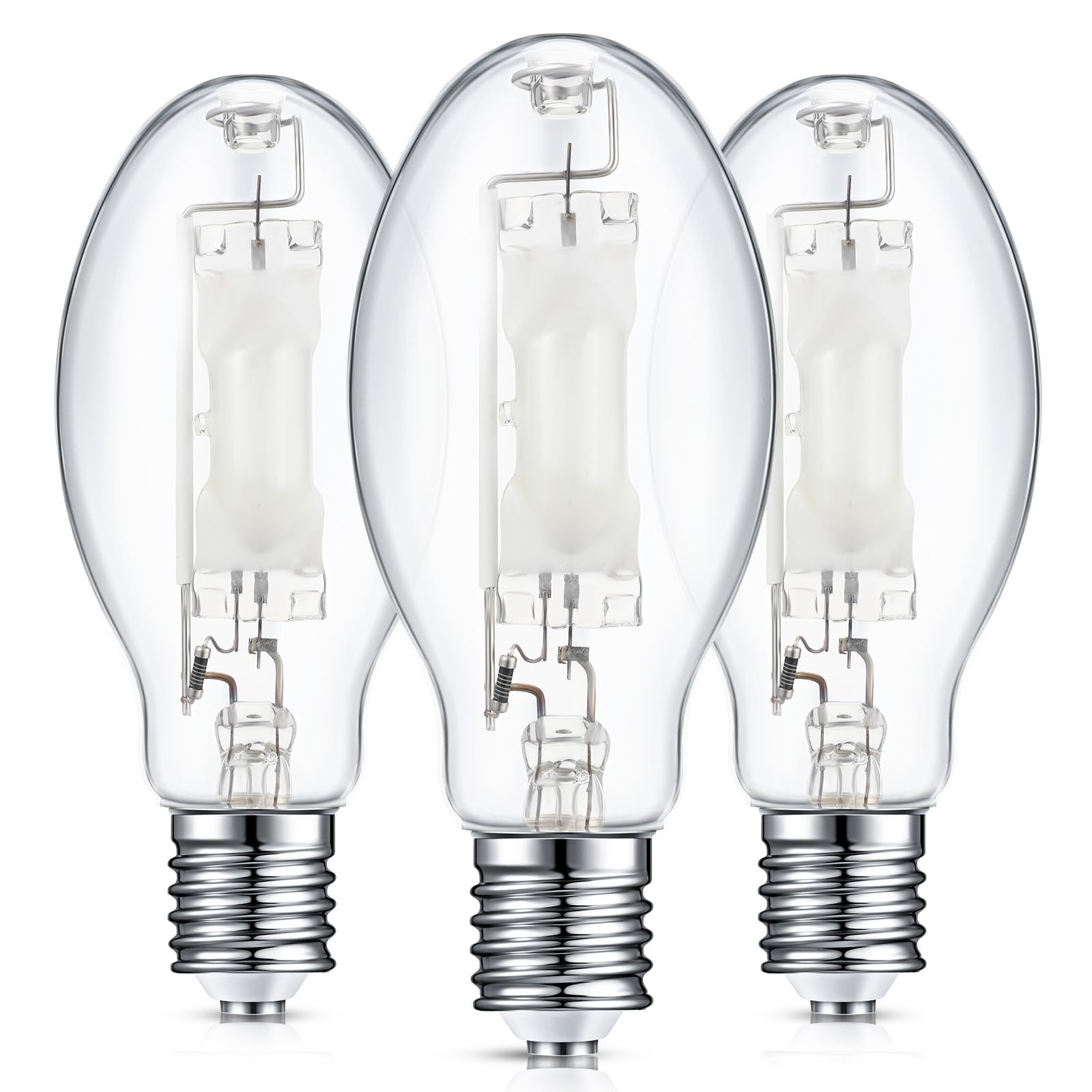 Rossesay 3 Pcs 250 Watt Lighting Metal Halide Lamp Mh400/U/Mog 36000 Lumen 4000K Outdoor Light Bulb 12, 000 Hour Span Life Mogul