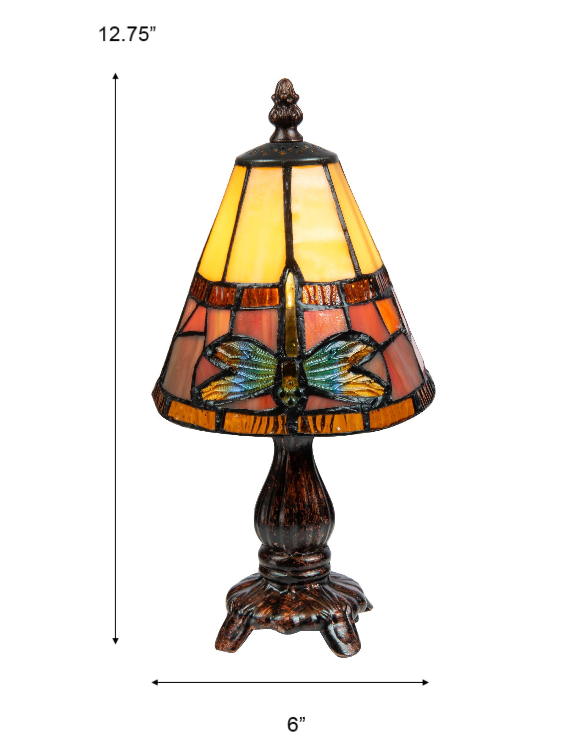 Dale Tiffany TA13005 Cavan Multicolor Accent Table Lamp, Metal Construction