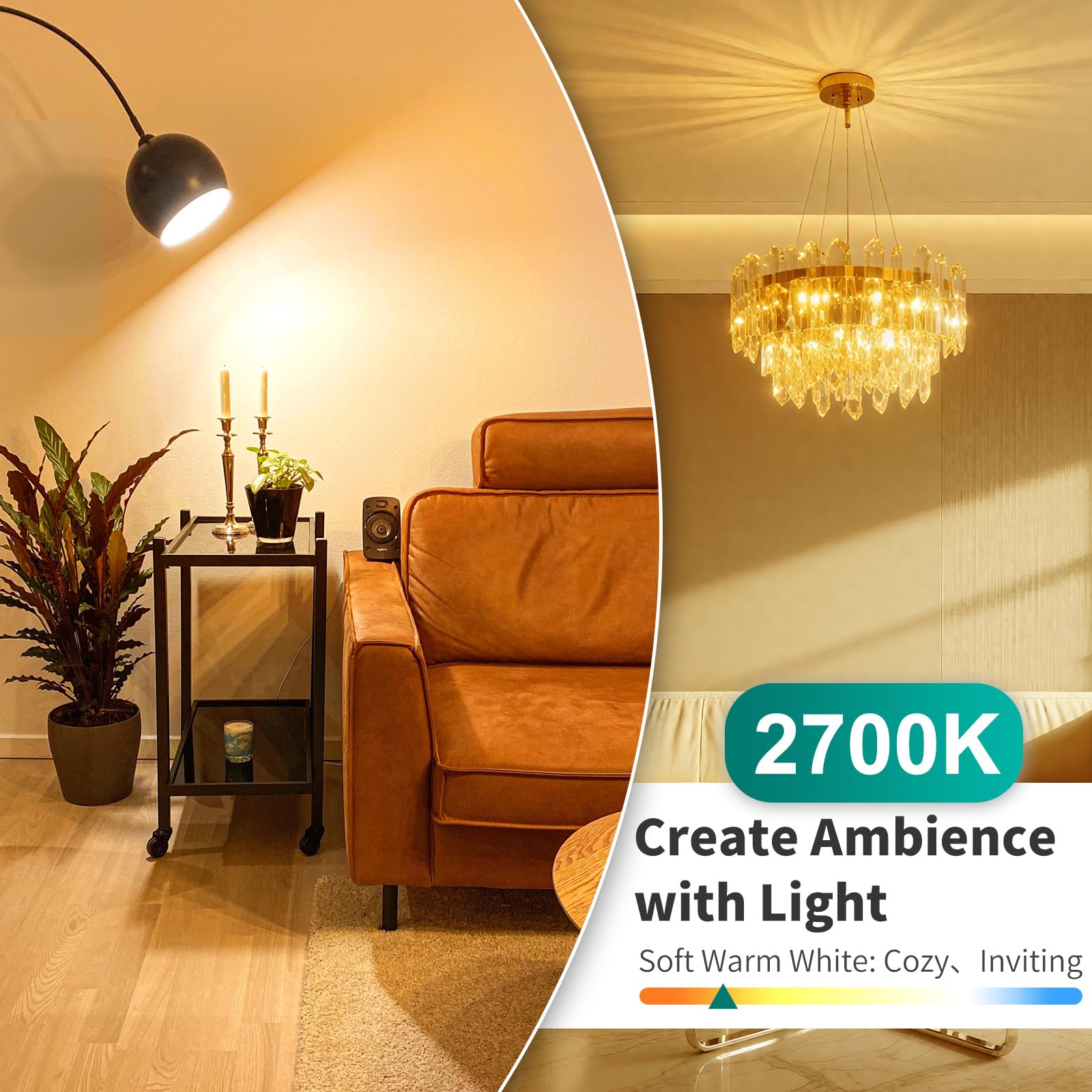 Dicuno G9 Led Bulb  2700K Soft Warm White  G9 Led Light Bulbs 4W  Equivalent To 40W Halogen Replacement  Non-Dimmable  400 Lm  T4 Bi-Pin Base Replacement For Chandelier Light  Home Lighting  6 Pack