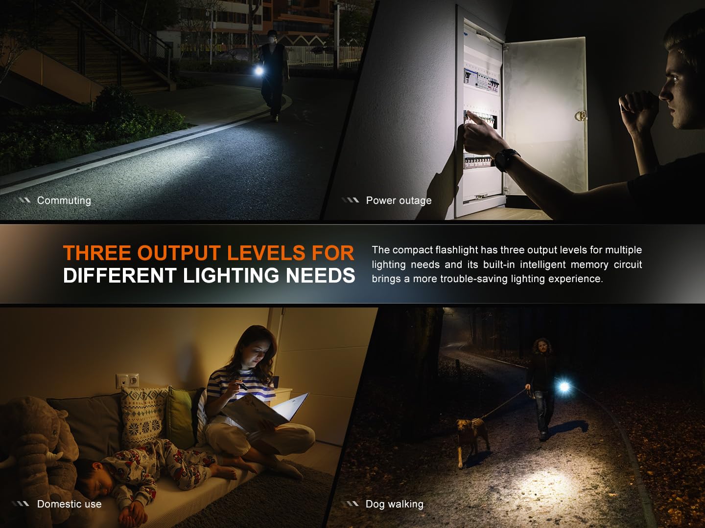 Fenix E12 V3.0 Flashlight, 200 Lumen EDC Penlight, Anodized Aluminum, Black, 1xAA Battery