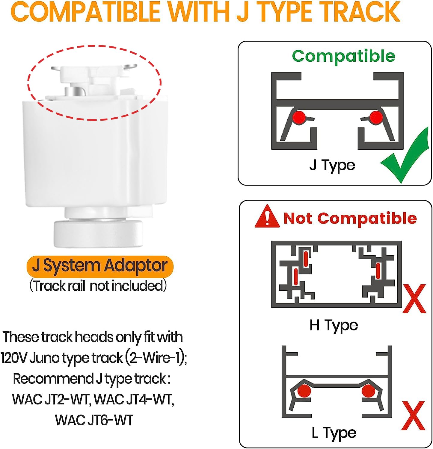 Vanoopee 5-Color Dimmable Led Track Lighting Heads, 10W 800Lm, Matte White, Pack Of
