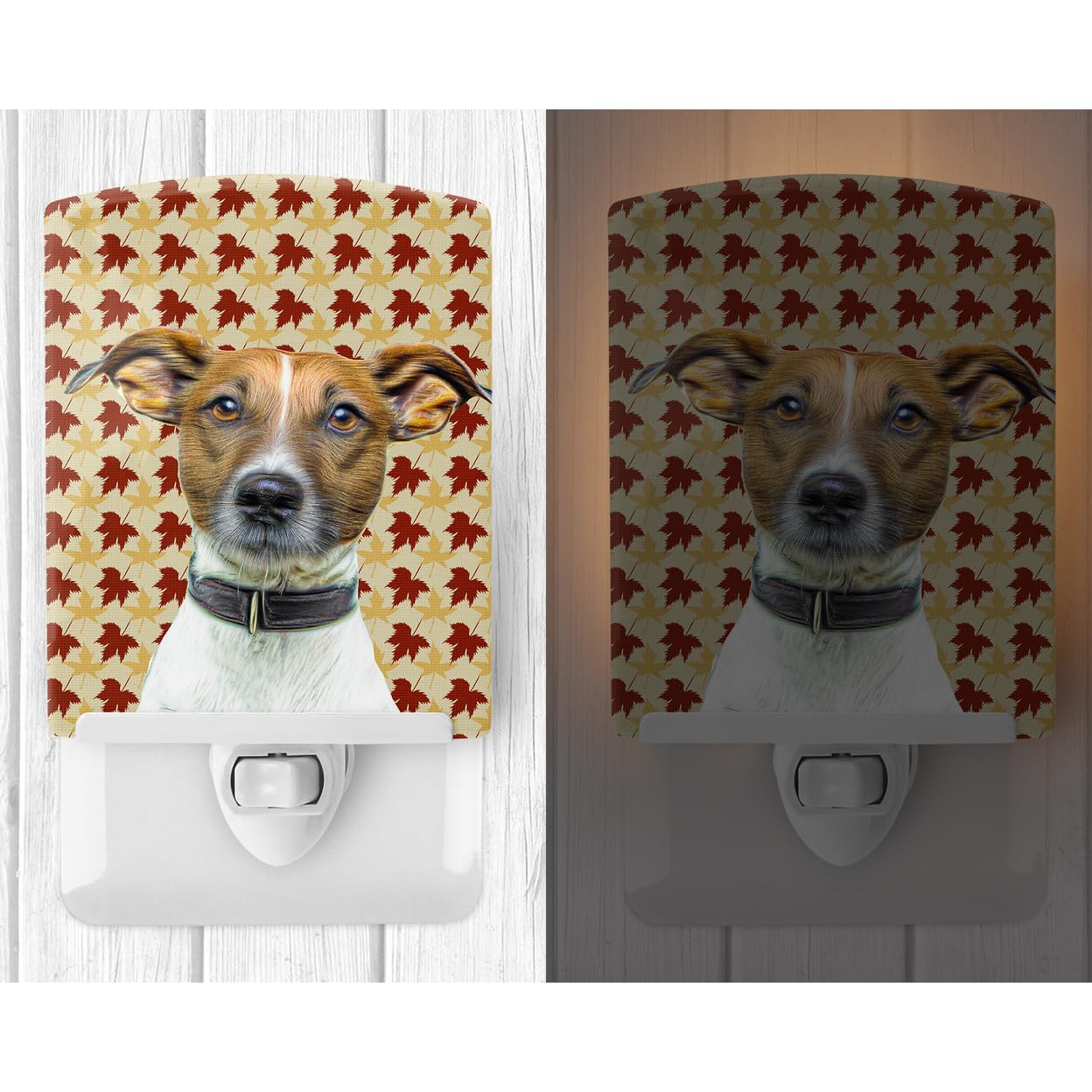 Carolines Treasures Ceramic Night Light, Jack Russell Terrier, UL-Certified, 6x4x3in, Multicolor, Model KJ1204CNL