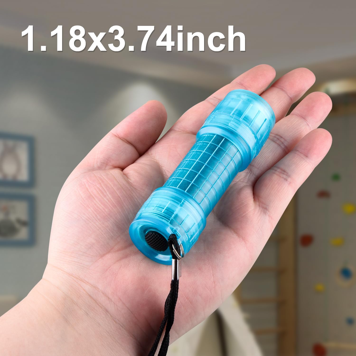 Kunhe 5 Pack Glow In The Dark Mini Flashlights For Kids - Batteries Included, Perfect Gifts