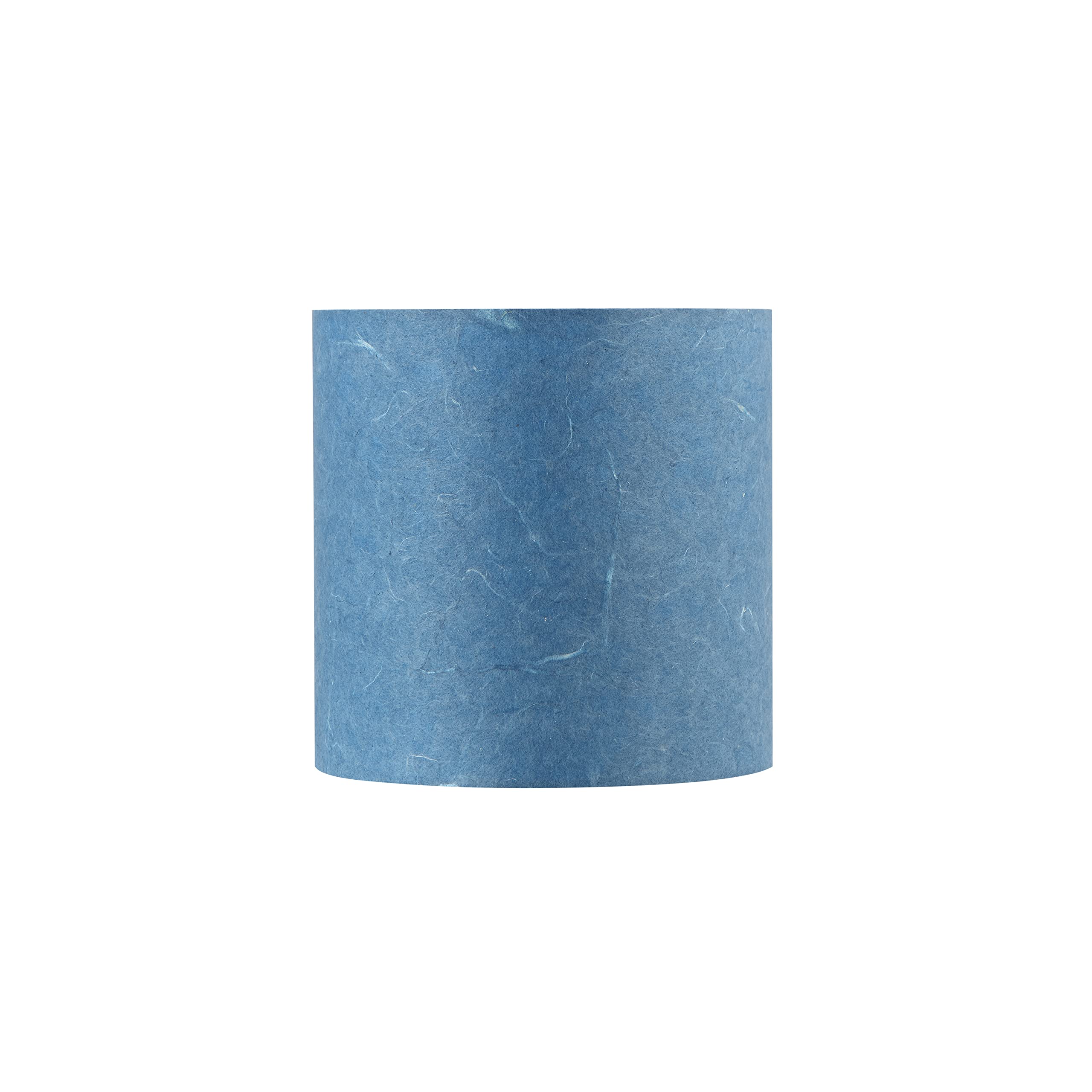 Aspen Creative Drum Lamp Shade, Sky Blue, 8in x 8in x 8in, Model 31246, Paper Material