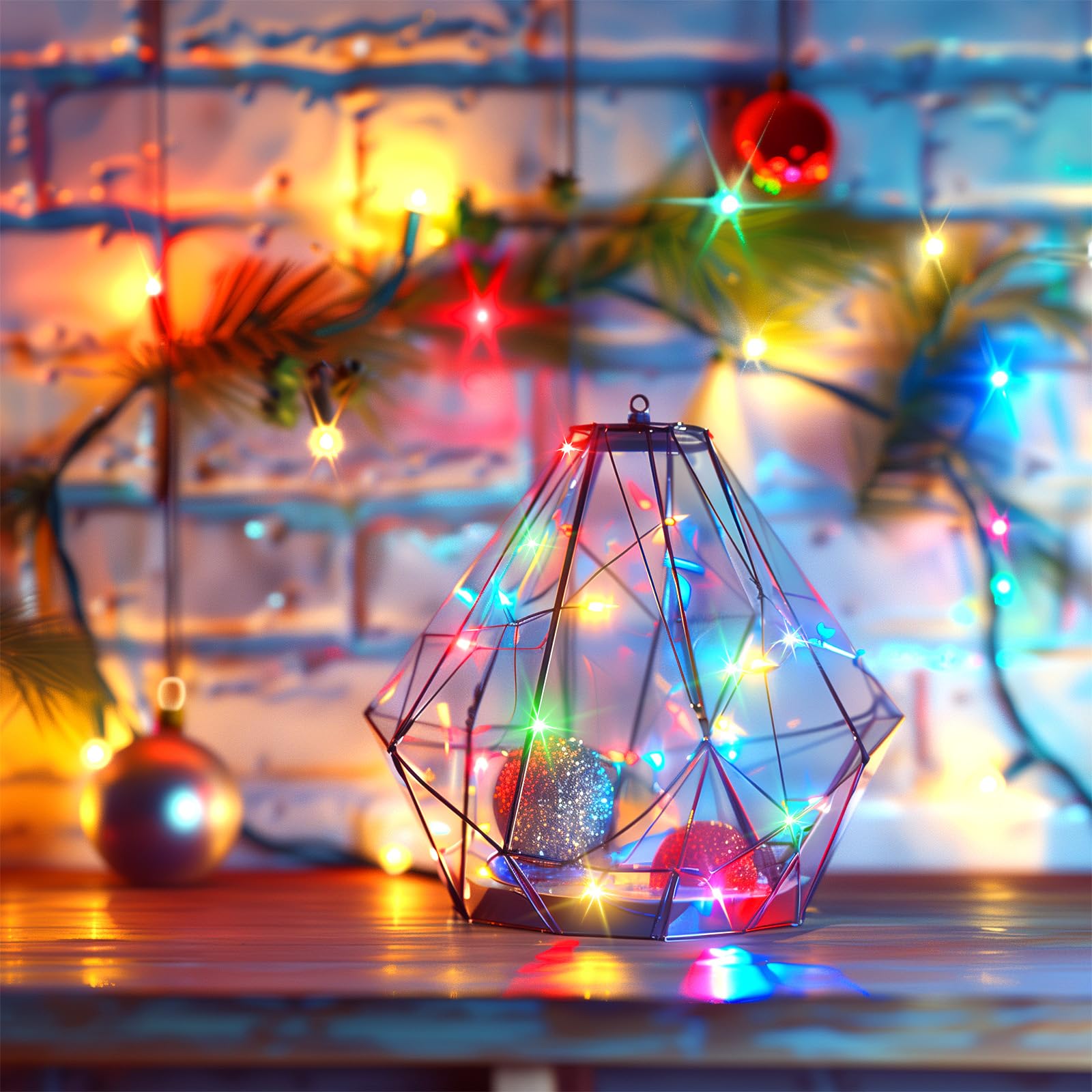 Minetom Multicolored Fairy String Lights, 40 Ft, 120 Leds, Waterproof Copper Wire For Diy Christmas, Party, Wedding, Indoor Decor