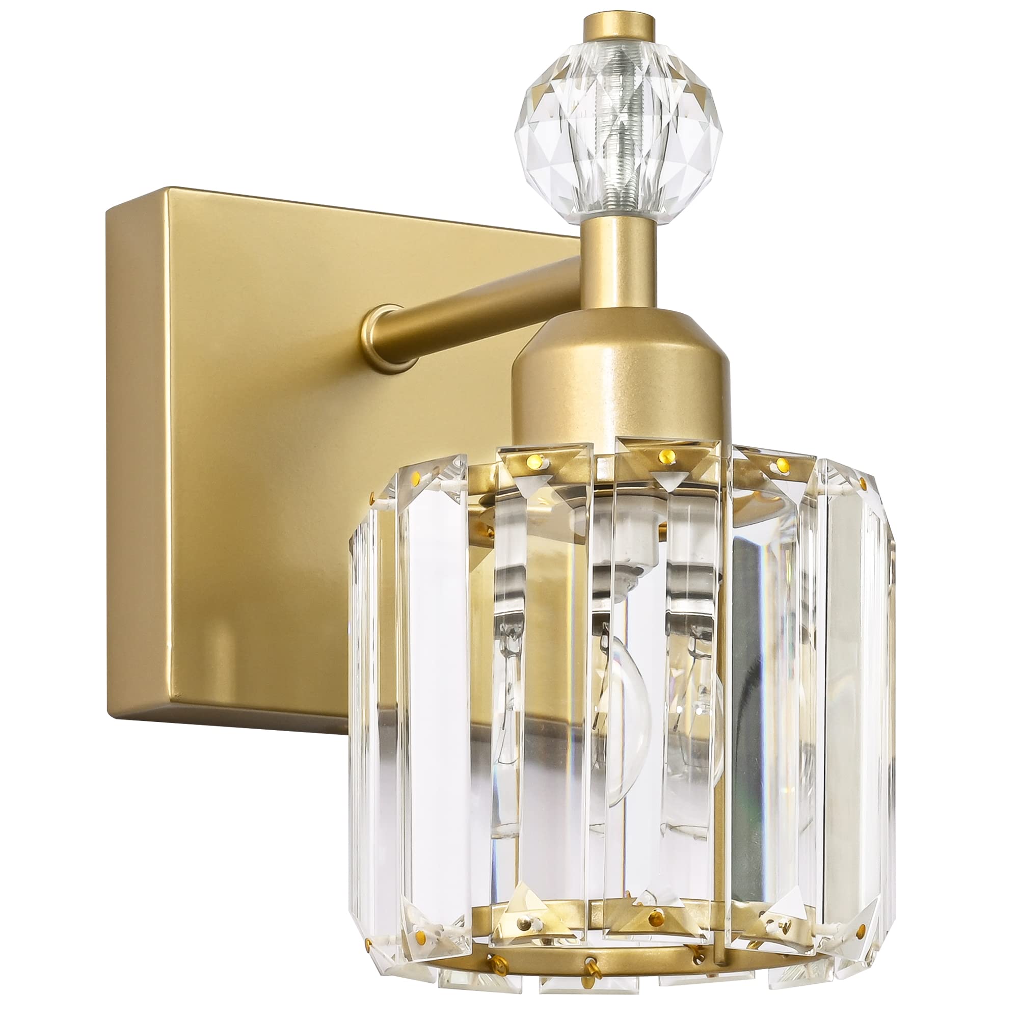 Presde Bathroom Vanity Lights Modern Crystal Gold 3 Light Bathroom Lights Fixtures Over Mirror Vanity Light For Bathroom