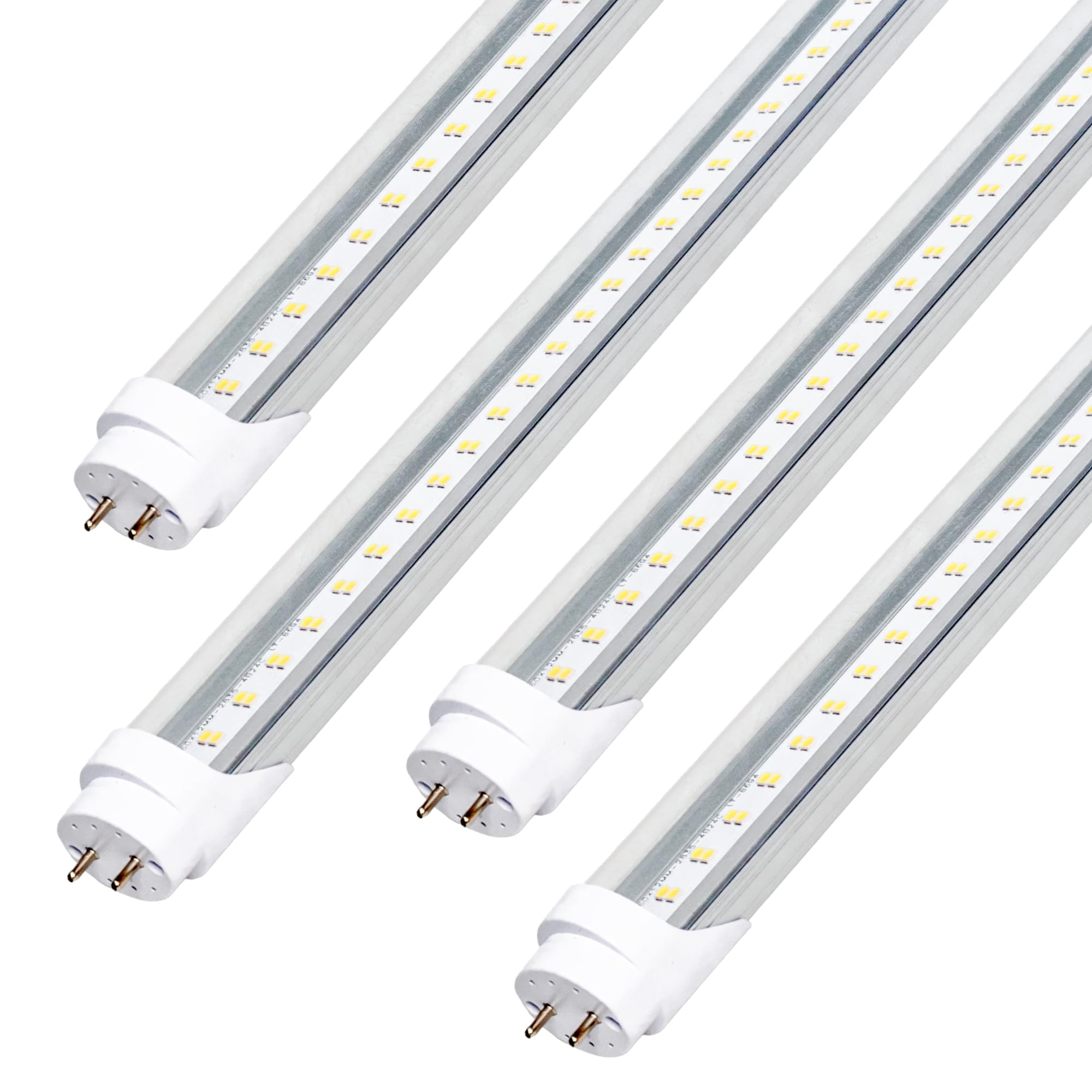 Aqiquut Led Bulbs 3Ft Type A+B Replacemen For T8 Fluorescent Light Bulbs 36 Inch,18W 2200Lm 5000K Clear Cover Super Bright,Plug 