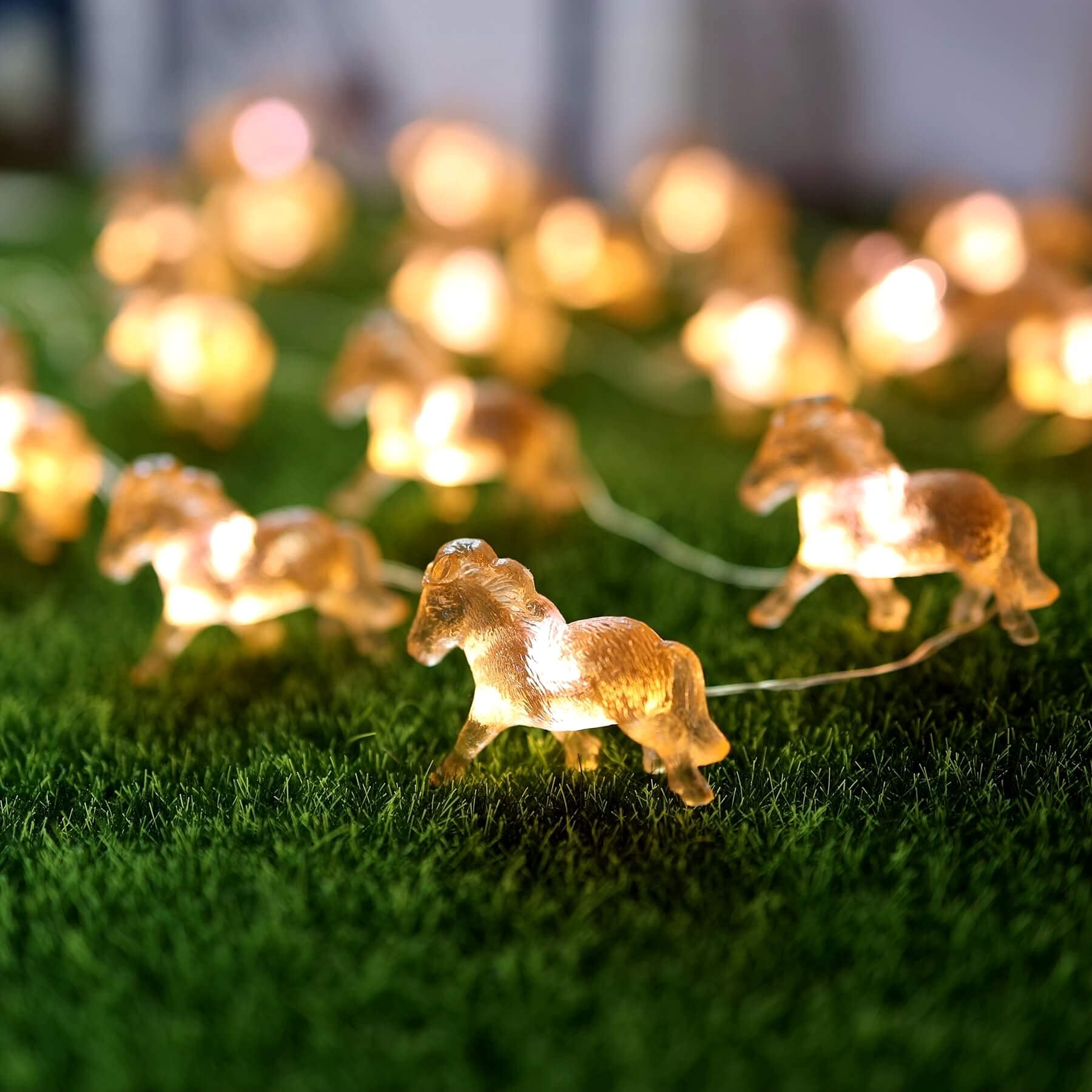 Horse Fairy String Lights Pony Cute Decorative Lights 20 LEDs Night Light 8.5ft USB or Battery Powered with Remote for Bedroom F