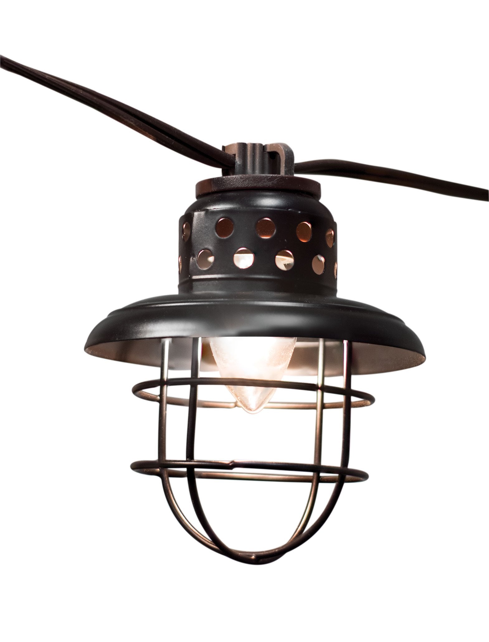 Craft House Designs Black Lantern Light Strand, 10 ct., Plastic, Model G13906, Black
