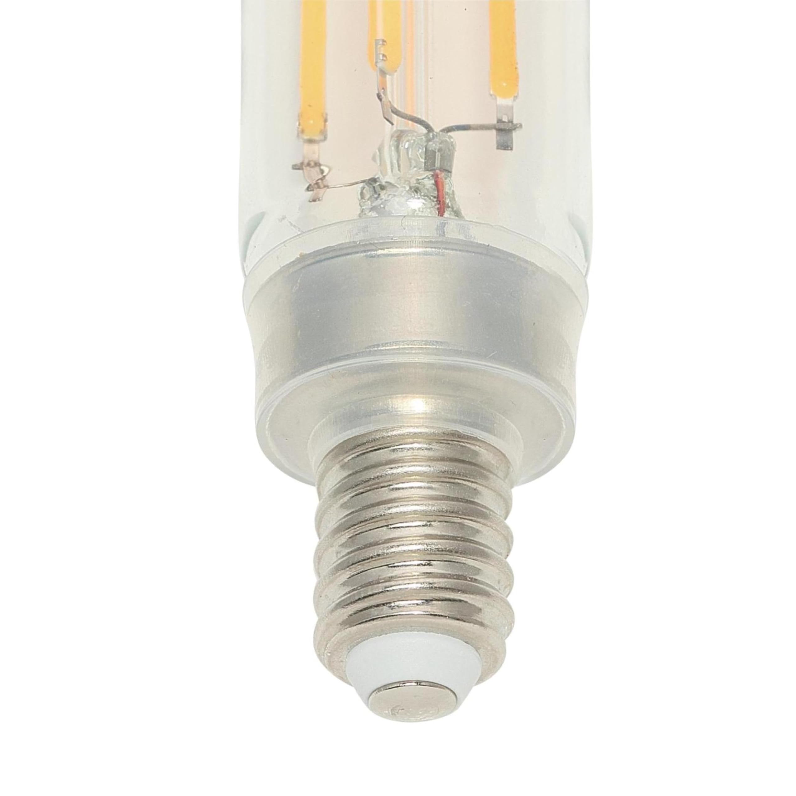 Westinghouse Lighting 5334000 5 Watt (60 Watt Equivalent) T6 Dimmable Clear Filament Led Light Bulb, Candelabra Base