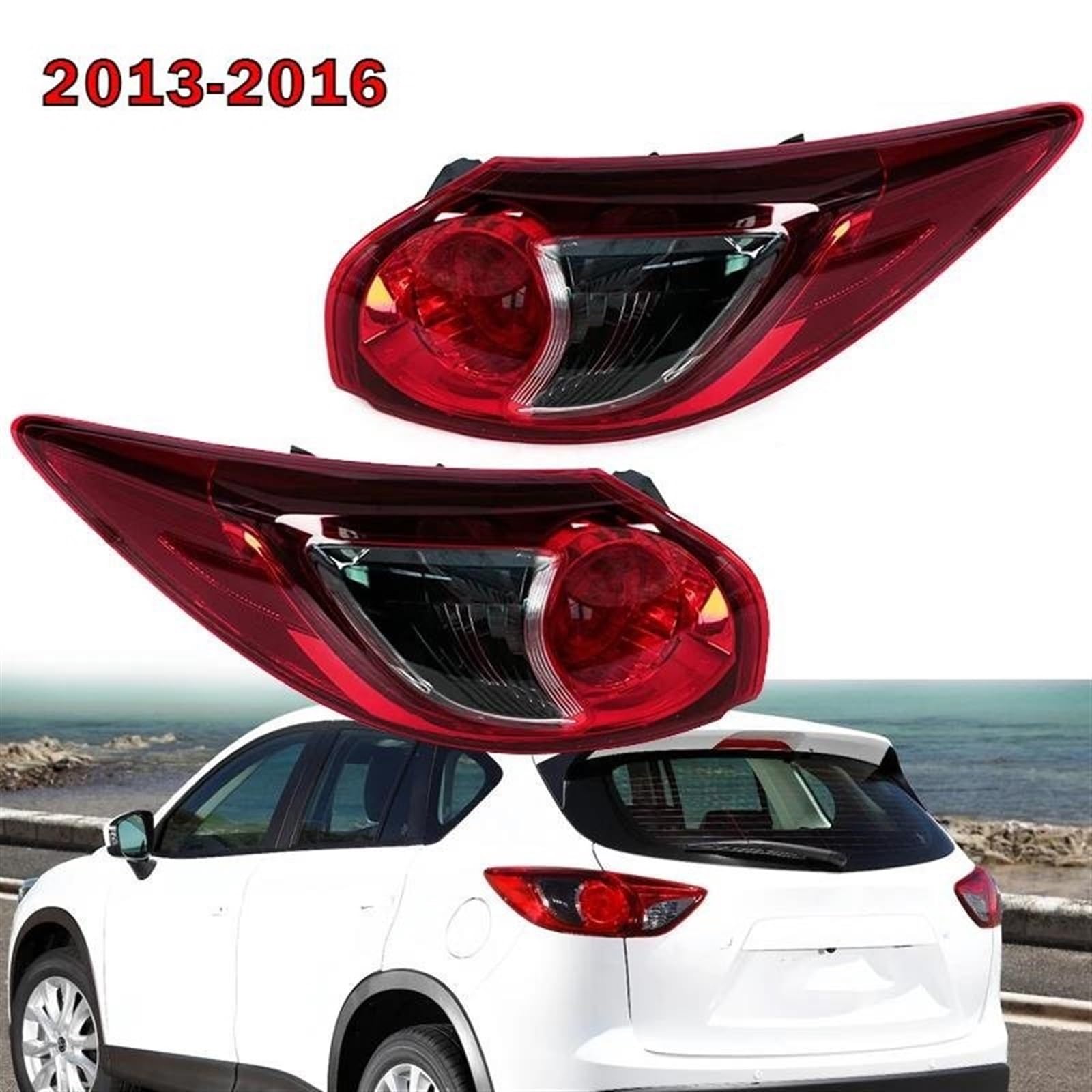 Car Tail Light Car Rear Tail Light For Mazda Cx5 Cx-5 2013 2014 2015 2016 Brake Stop Reversing Brake Lamp Taillight Shell Withou