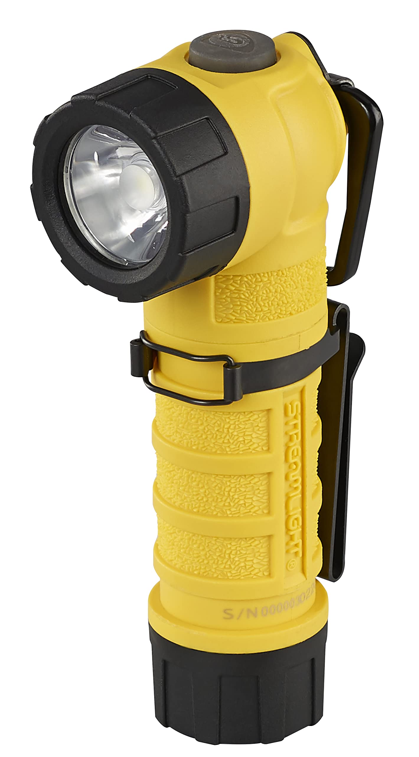 Streamlight PolyTac 90 LED Right Angle Flashlight 170 Lumens - Yellow - Model 88831 - Nylon Material - w/o GearKeeper