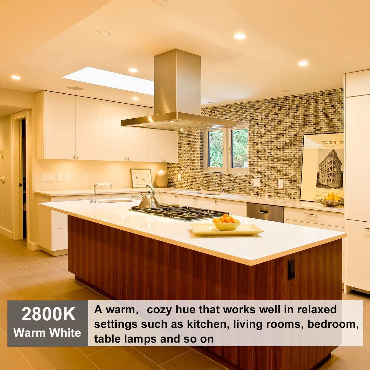 Nioclerce PAR38 Flood Light Bulbs - 4 Pack 80W Dimmable Halogen 120V Warm White 2800K, E26 Base, 950LM for Indoor