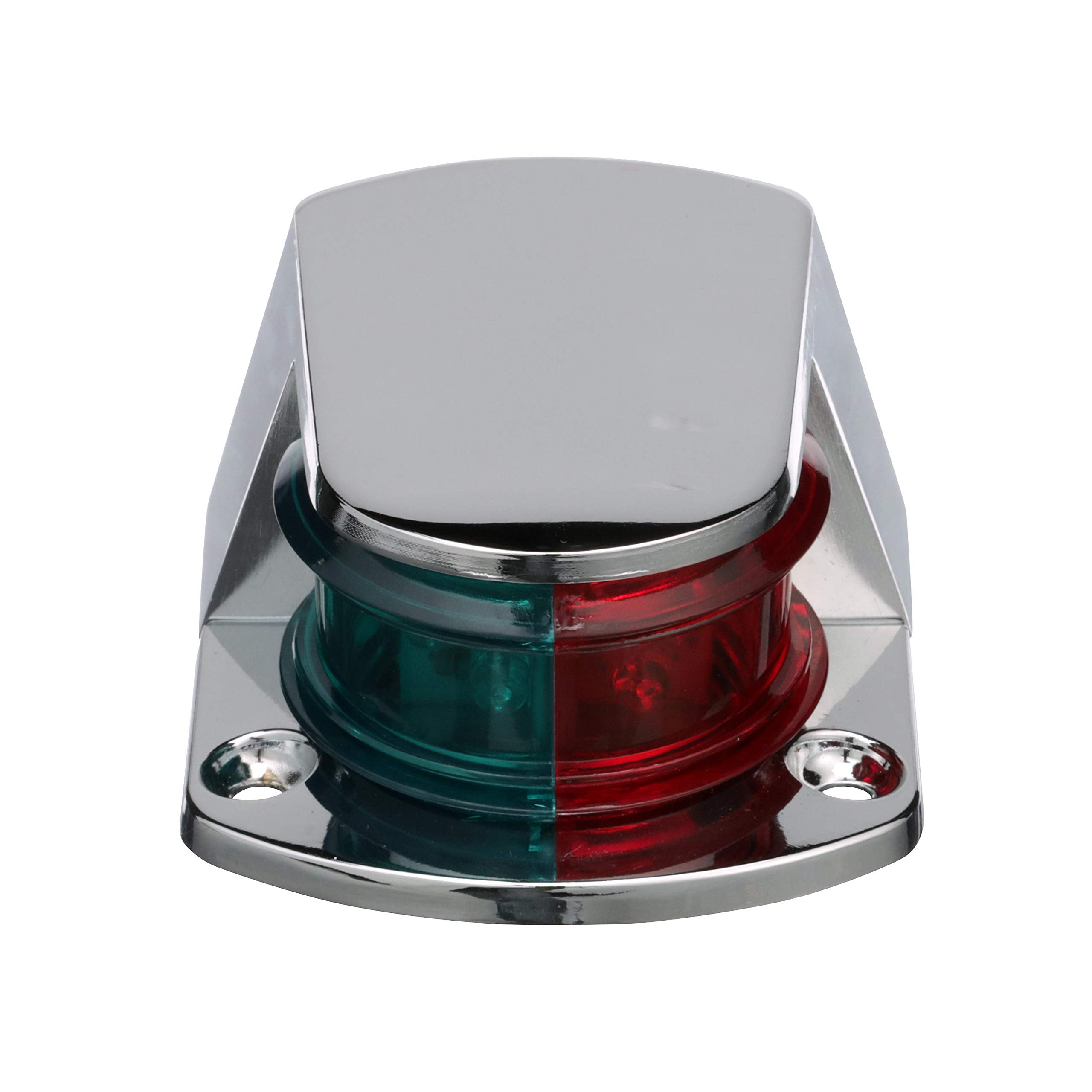 Seachoice Led Bow Light, Marine Navigation, Chrome Bi-Color, 1-Mile Visibility For Sail Or Powerboats Under 39 Feet