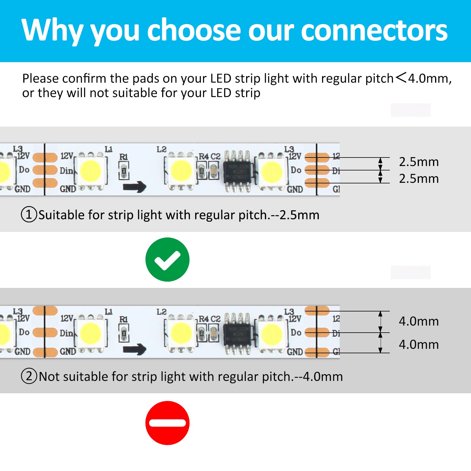 Rgbzone 3 Pin 10Mm Led Connector Kit With 32.8Ft 3 Pin Extension Cable And 10 Pcs 3 Pin Led Strip To Wire Connectors For 10Mm Ip