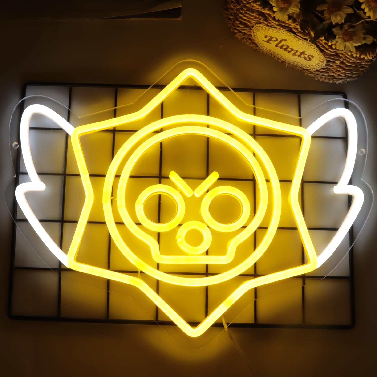 lmprintNook Neon Sign - Dimmable LED Wall Decor, 13x17 inches, Gold Acrylic, Ideal for Kids Game Room and Gifts
