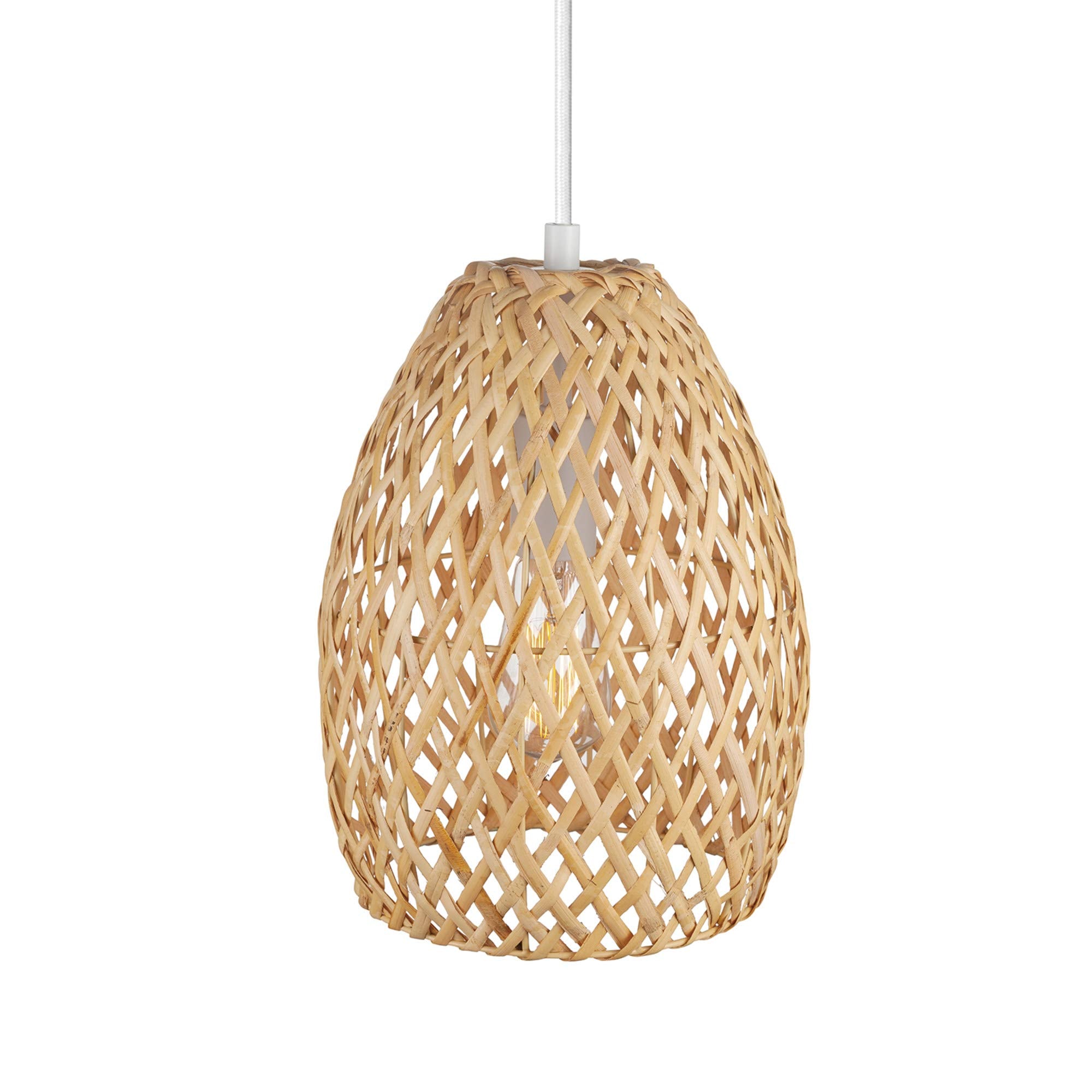 Globe Electric Rio Pendant Light, Metal, Model 61090, Twine Color