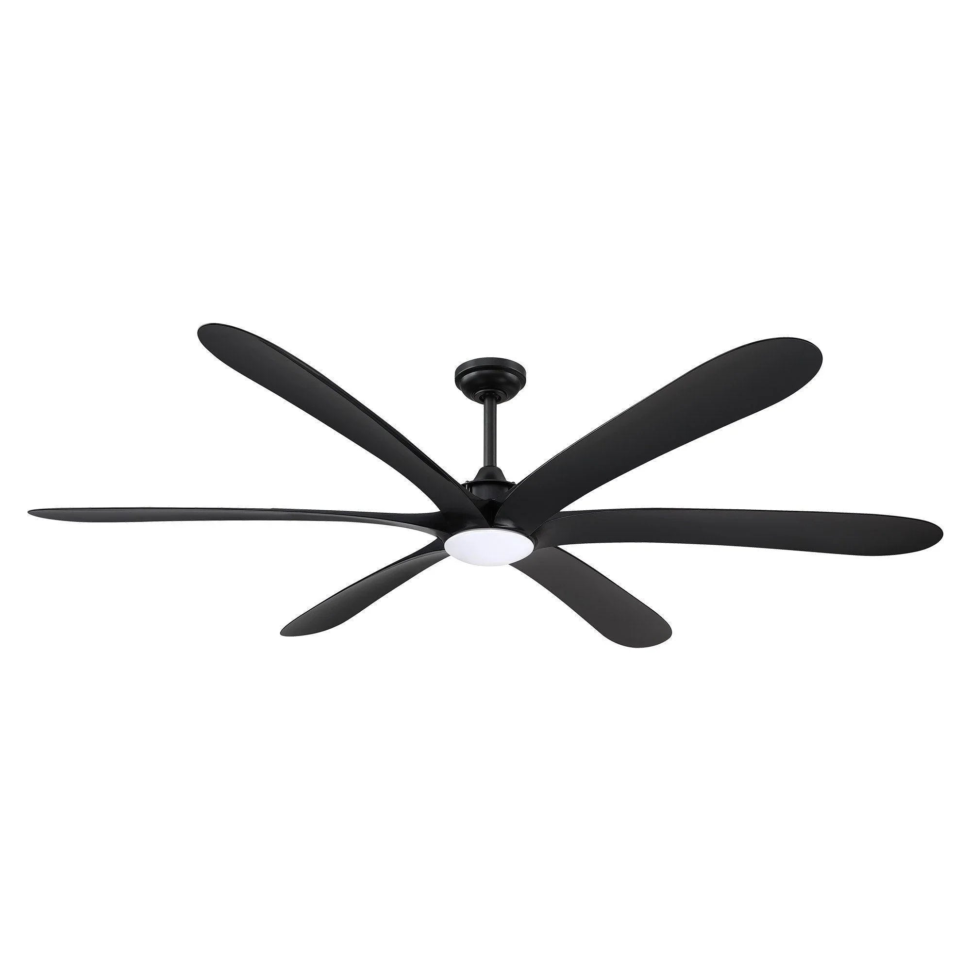 72" Jaydn Farmhouse Satin Nickel DC Motor Downrod Mount Reversible Ceiling Fan with Lighting and Remote Control