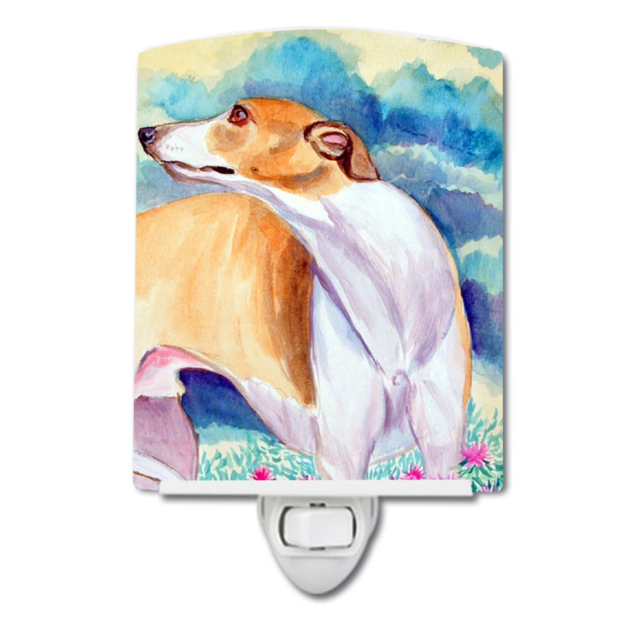  inchCarolines Treasures Whippet Ceramic Night Light, 6x4, Multicolor inch