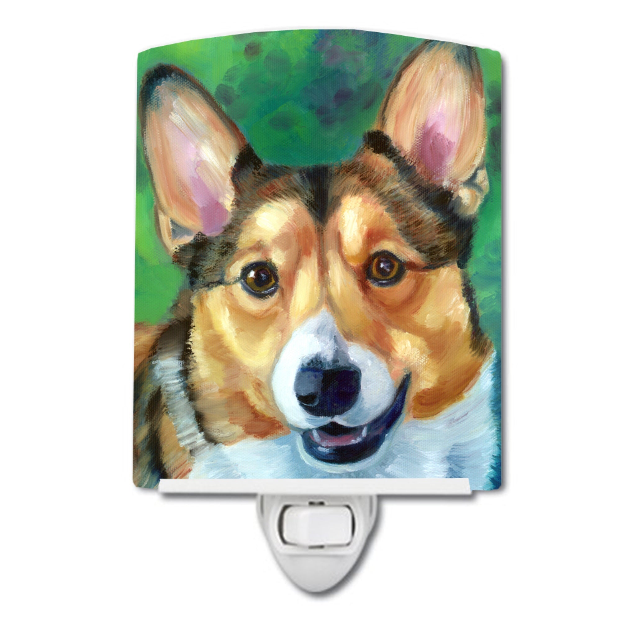  inchCarolines Treasures Corgi Toby Ceramic Night Light, 6x4, Multicolor inch