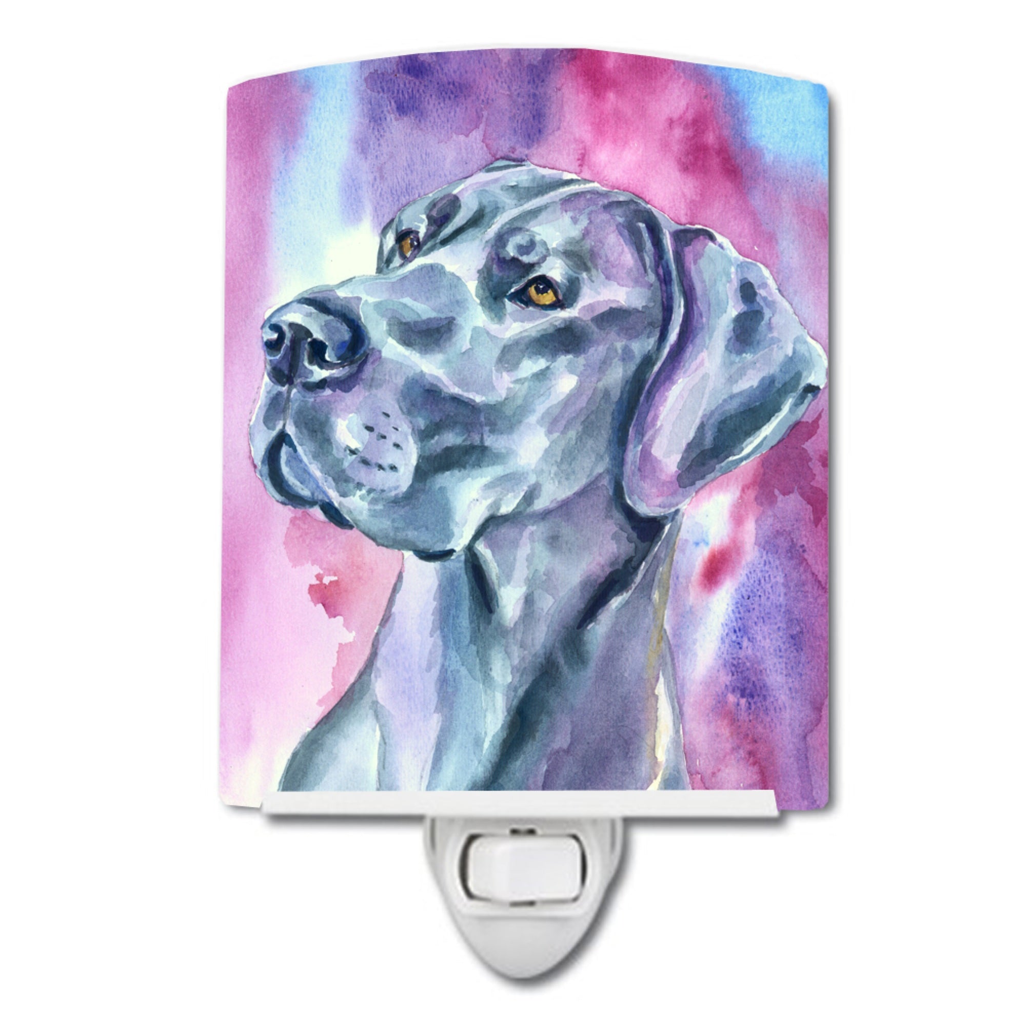  inchCarolines Treasures Dane Blue Mood Ceramic Night Light, 6x4, Multicolor inch