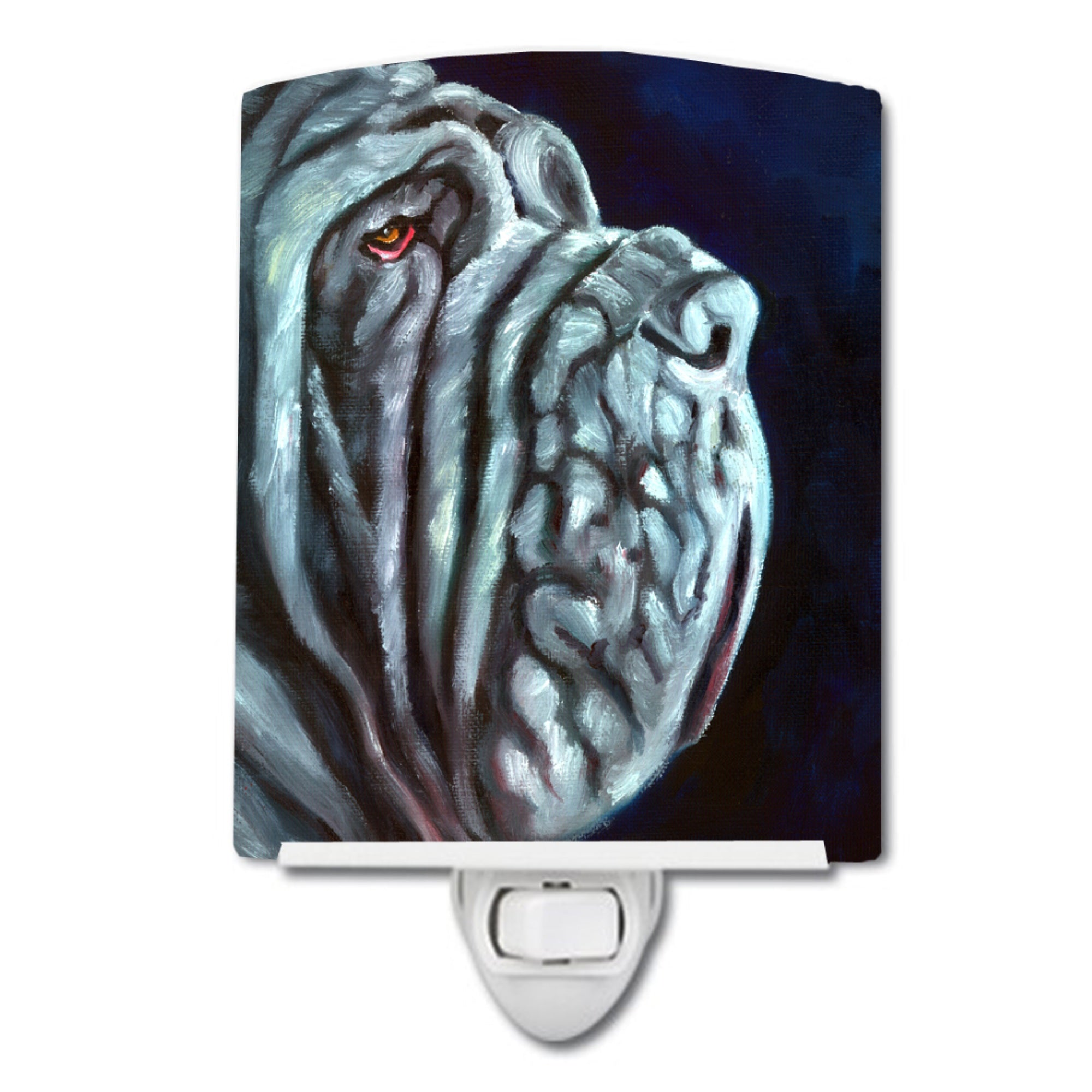  inchCarolines Treasures Neapolitan Mastiff Ceramic Night Light, 6x4, Multicolor inch