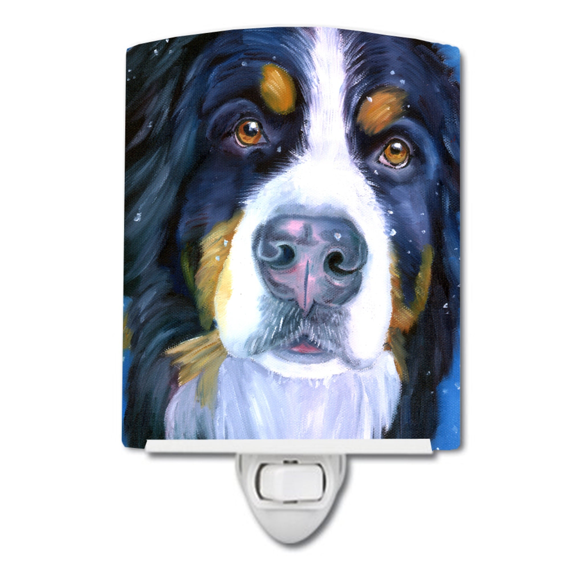  inchCarolines Treasures Luca the Bernese Mountain Dog Ceramic Night Light, 6x4, Multicolor inch