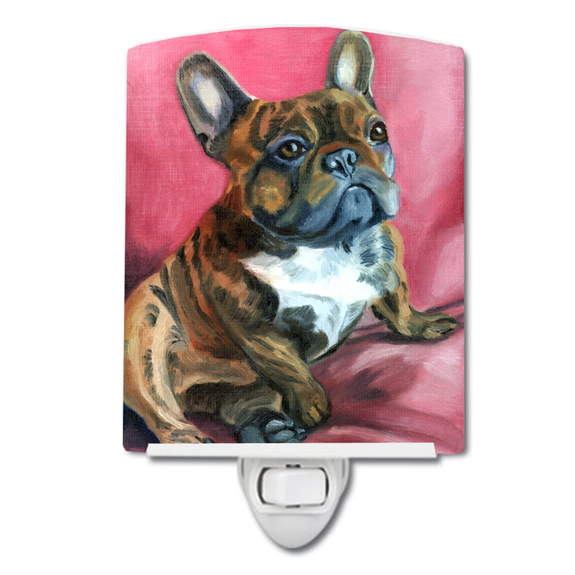  inchCarolines Treasures French Bulldog Snuggle Ceramic Night Light, 6x4, Multicolor inch