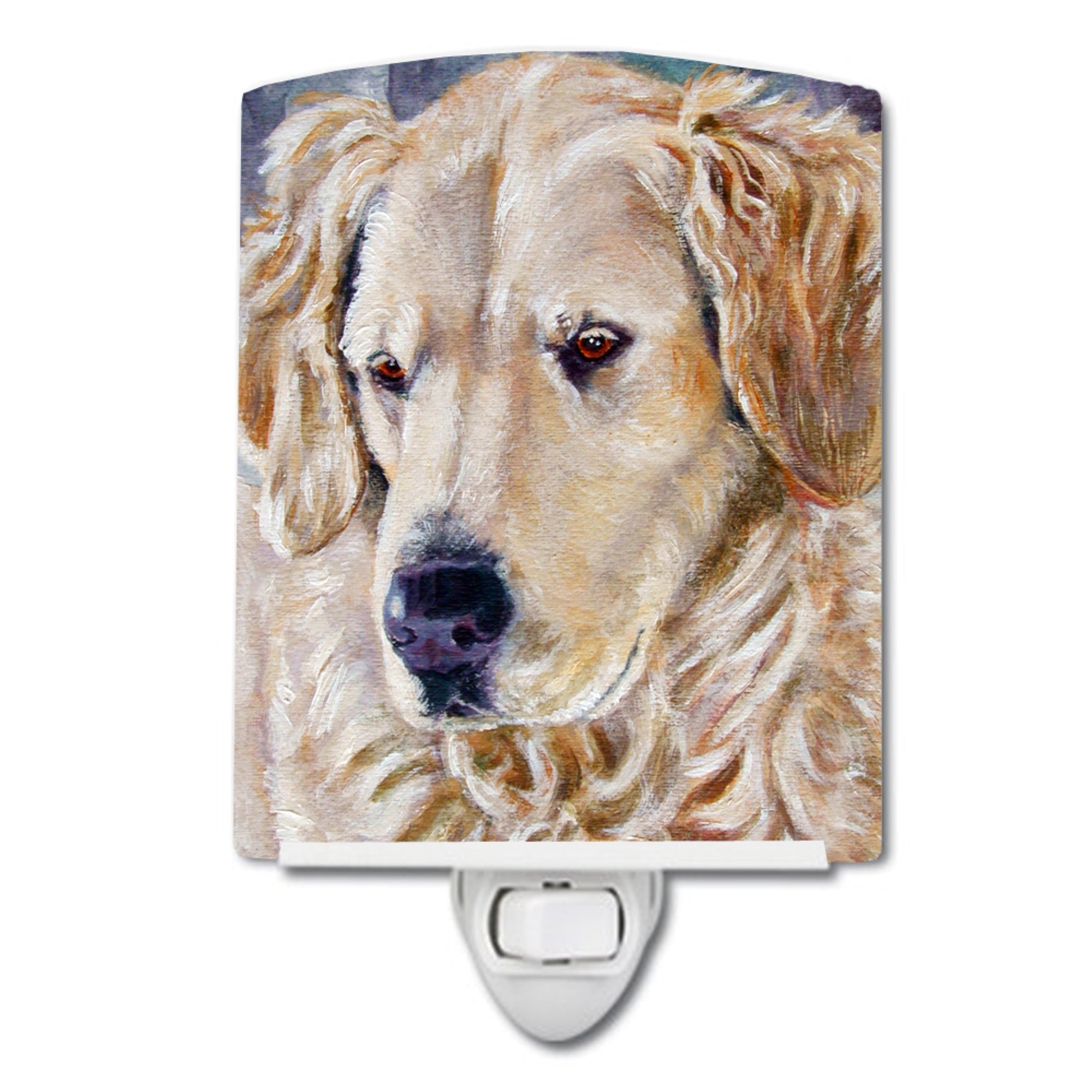  inchCarolines Treasures Golden Retriver Contemplation Ceramic Night Light, 6x4, Multicolor inch