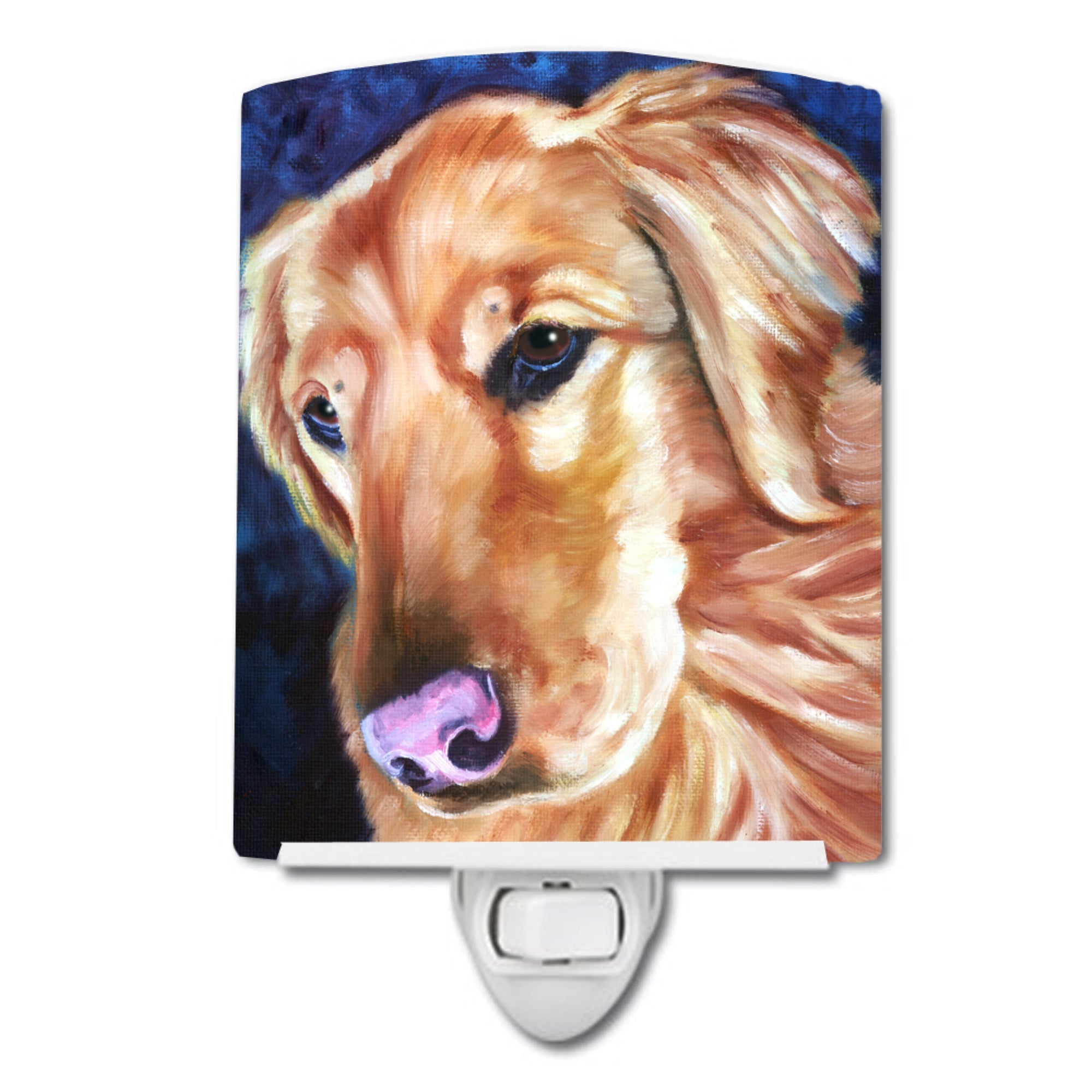  inchCarolines Treasures Golden Retriver Huh Ceramic Night Light, 6x4, Multicolor inch